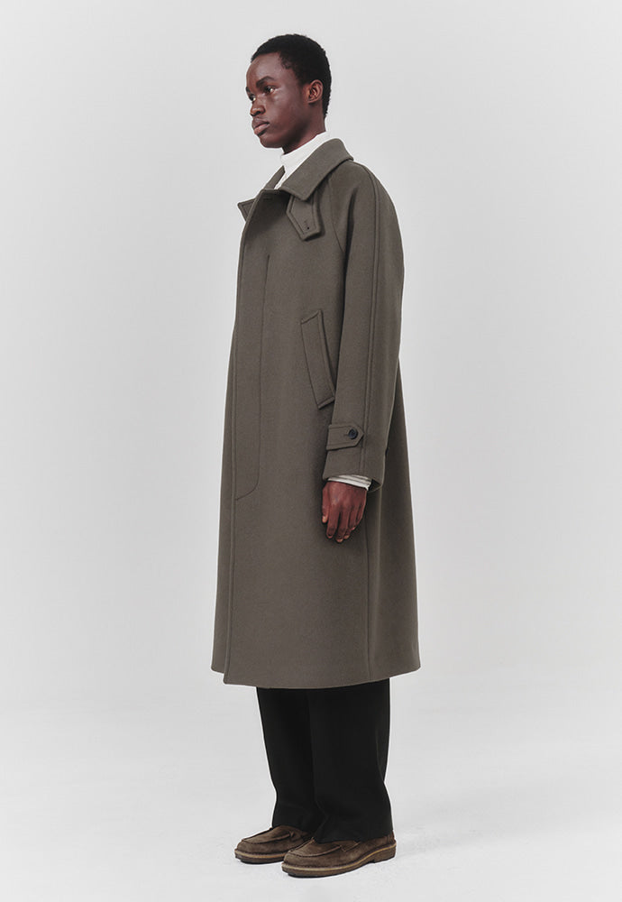 Art if acts - Cashmere Soutien Collar Coat (Moss Grey) product image 3 | TRAB K-Fashion Australia