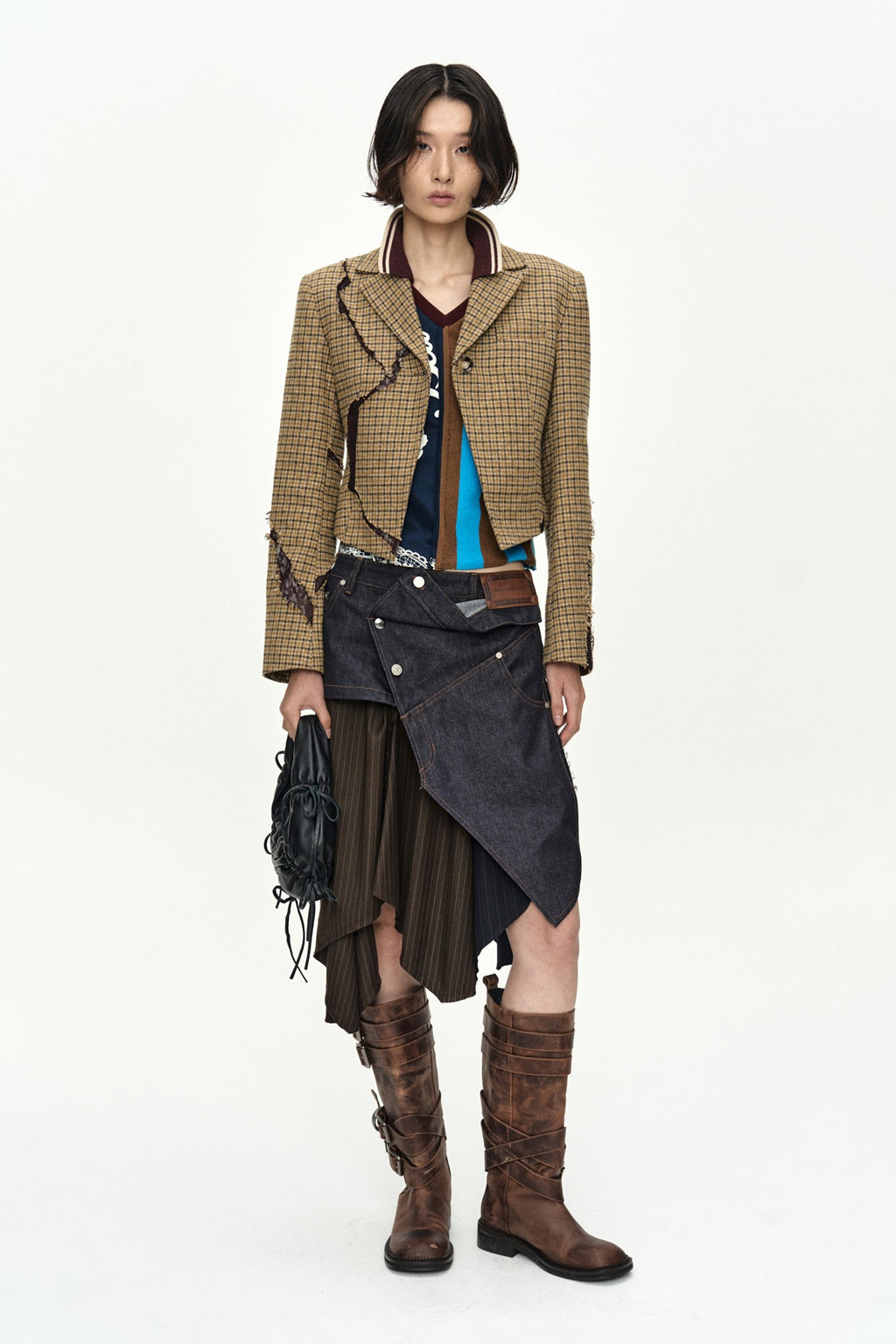 Andersson Bell - Lace Cut-Out Blazer (Beige) product image 1 | TRAB K-Fashion Australia