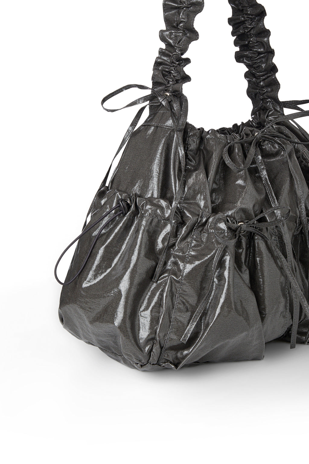 Deinet - Deinet Coating Shirring Bag (Charcoal) product image 4 | TRAB K-Fashion Australia