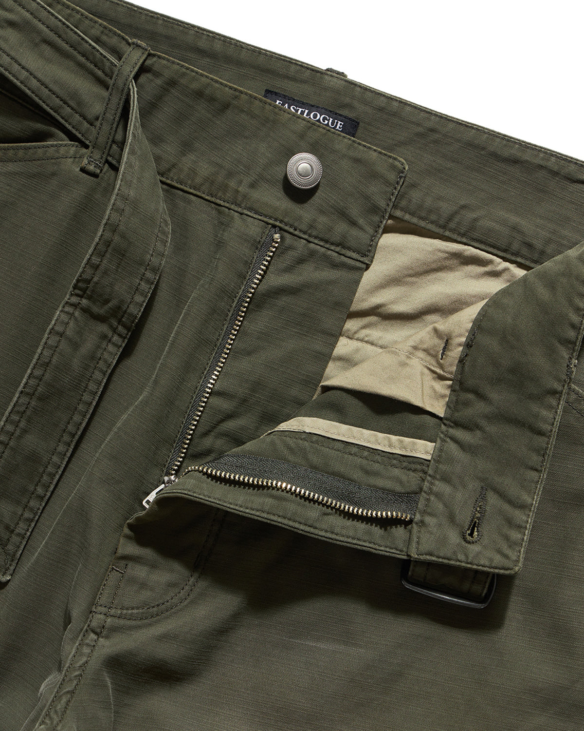 Eastlogue - Curve Knee Belted Pants (Painting Olive) product image 7 | TRAB K-Fashion Australia