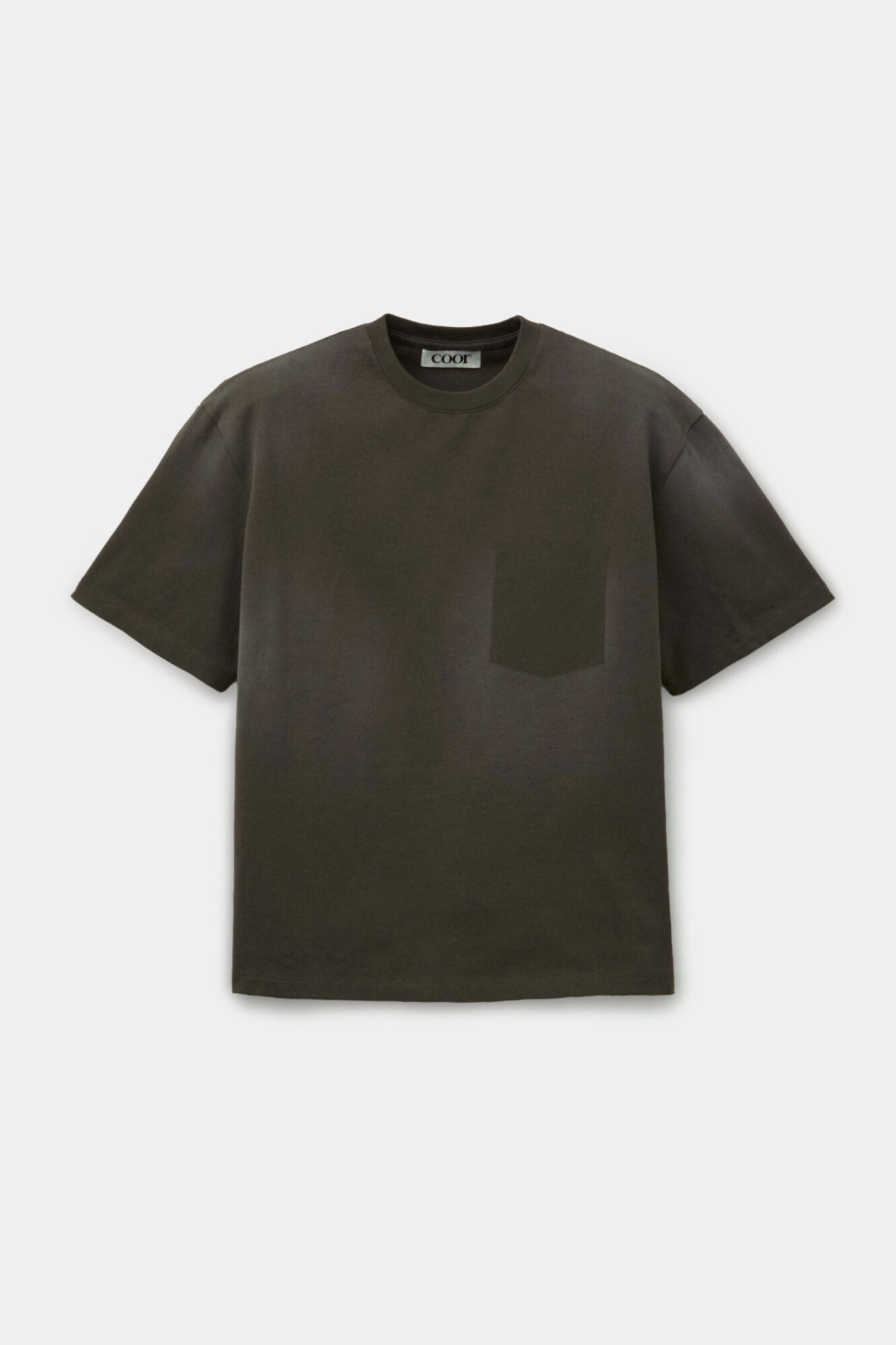 Coor - Spray Washed Pocket Point T-Shirt (Olive Khaki) product image 1 | TRAB K-Fashion Australia