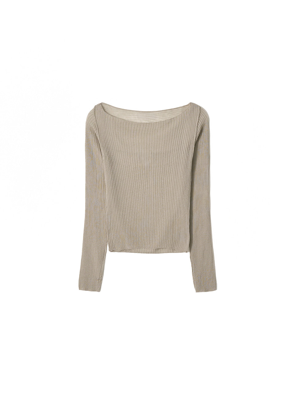 Kijun - Sheer Boatneck Knit Sage product image 8 | TRAB K-Fashion Australia
