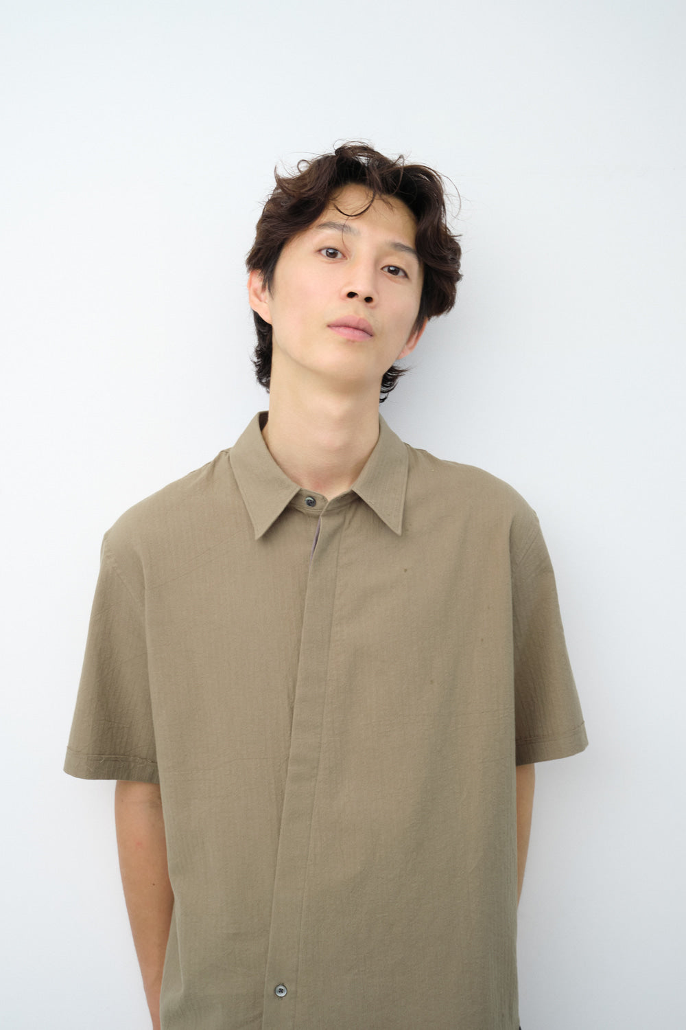 Hatchingroom - Slash Shirt Herringbone Stripe (Desert) product image 5 | TRAB K-Fashion Australia