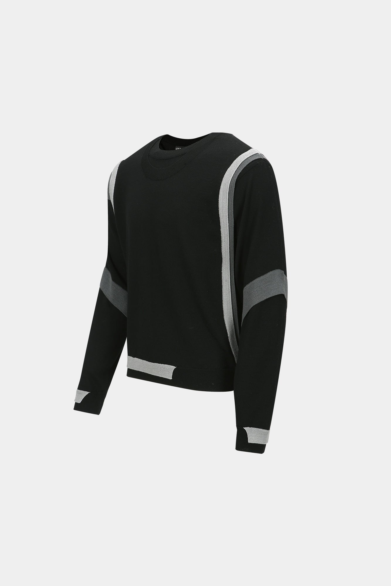 Andersson Bell - Layered Crewneck Sweater (Black) product image 6 | TRAB K-Fashion Australia