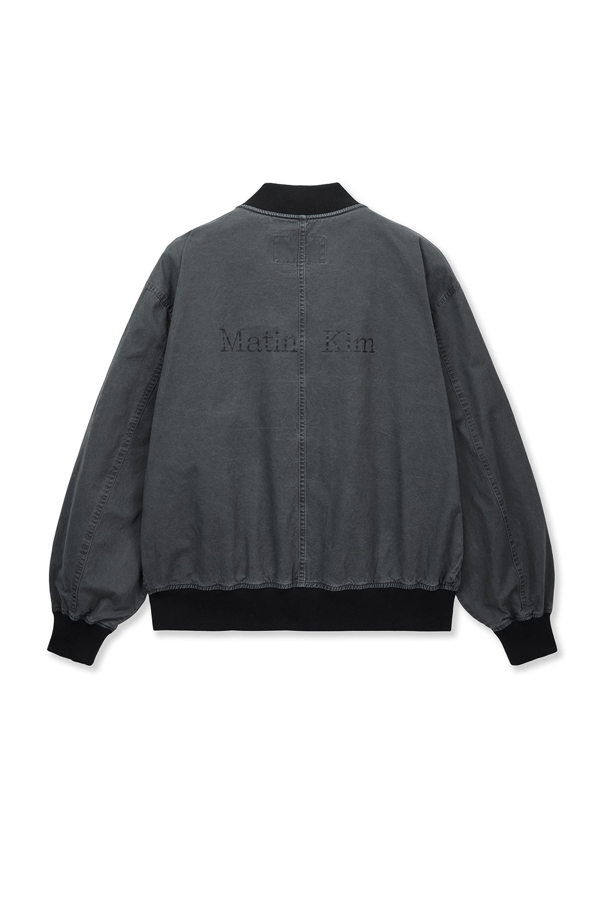 Matin Kim - Vintage Washed Back Logo Jumper (Charcoal) product image 2 | TRAB K-Fashion Australia