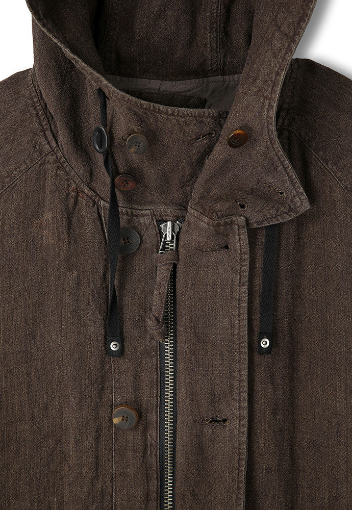 Art if acts - Linen Military Parka (Wood) product image 10 | TRAB K-Fashion Australia