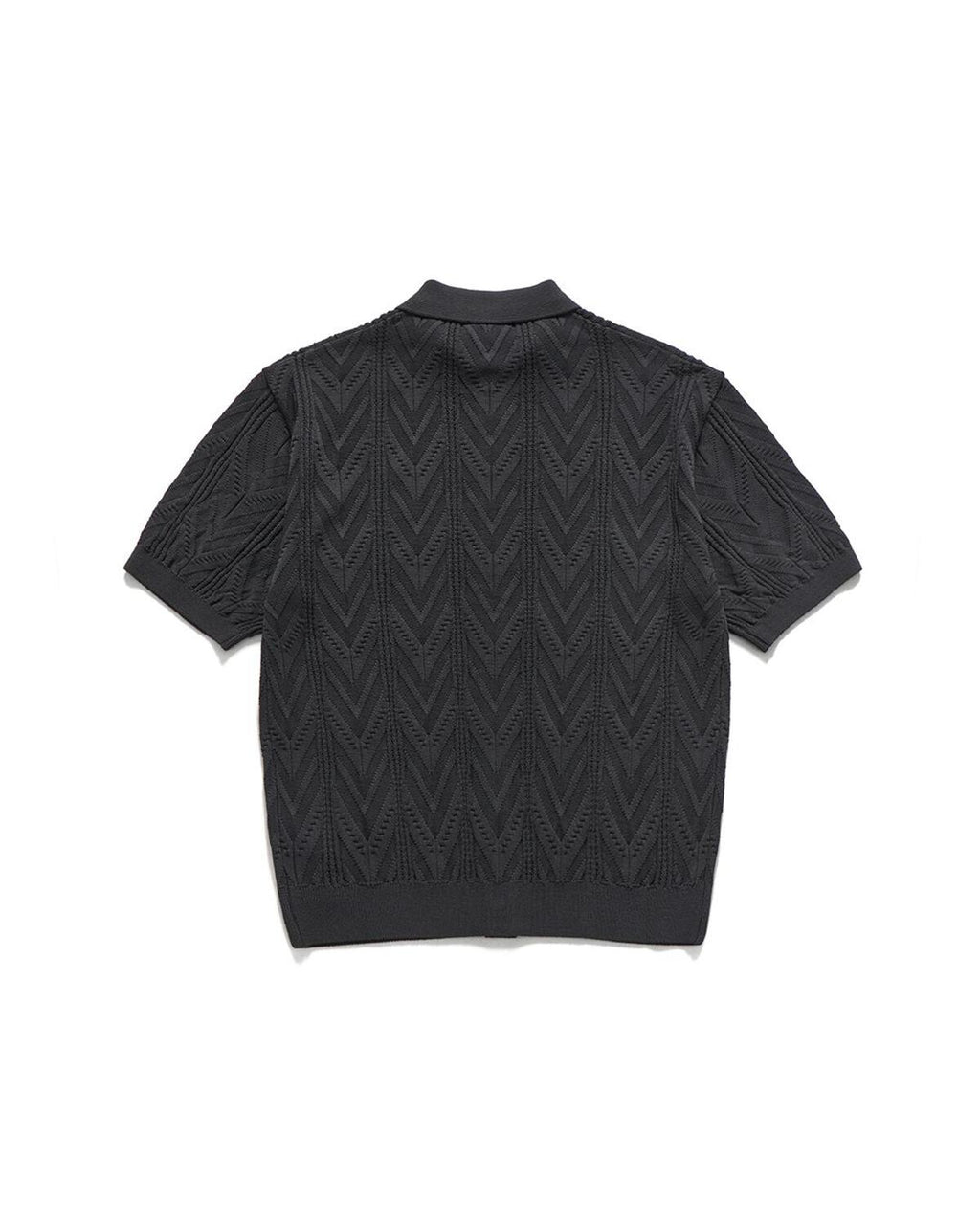 Eastlogue - Geometric Collar Half Cardigan (Charcoal) product image 6 | TRAB K-Fashion Australia