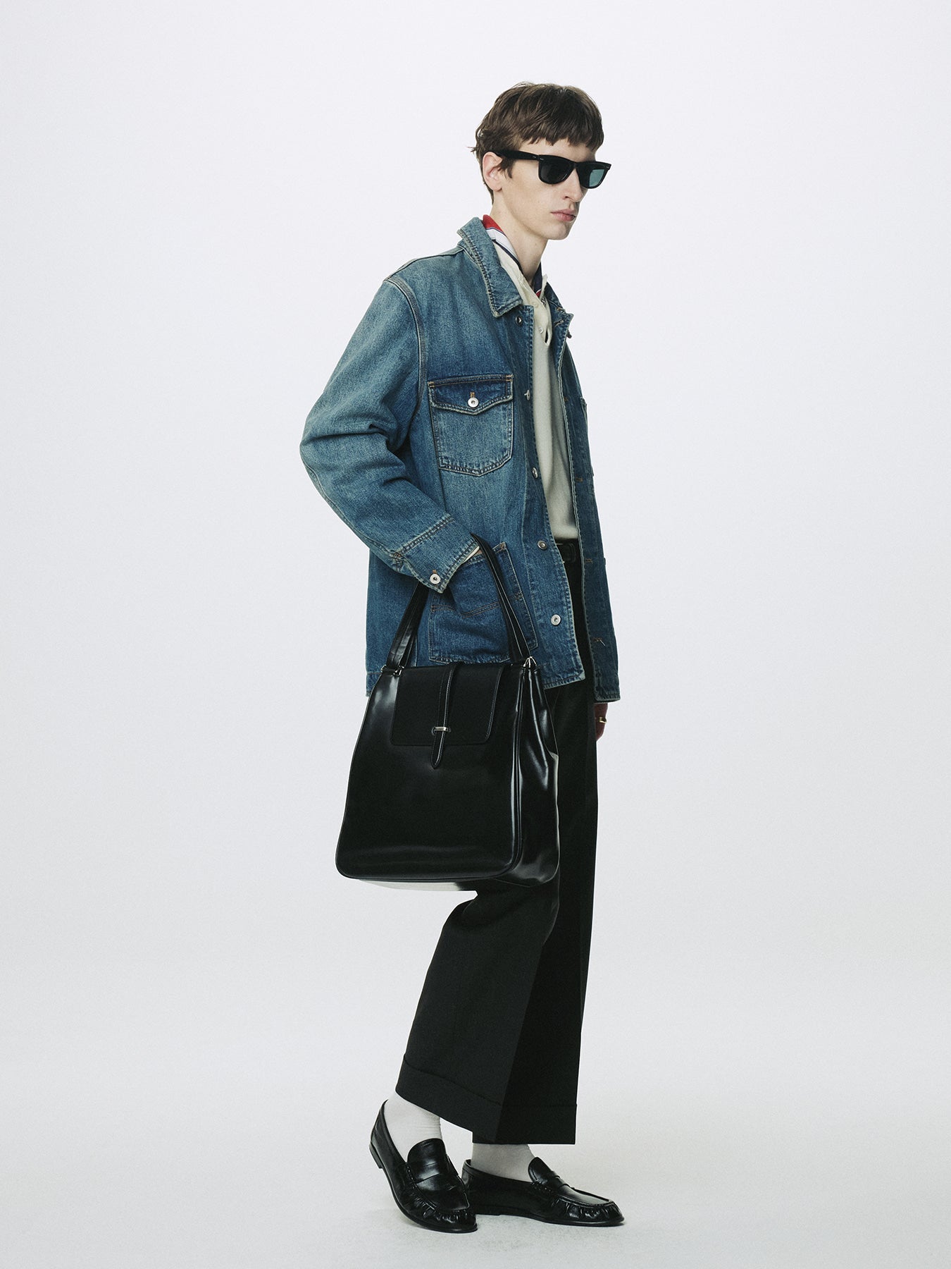 Tonywack - Garment Washed Denim Chore Jacket (Washed Blue) product image 4 | TRAB K-Fashion Australia