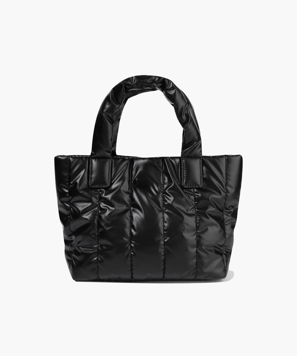 Marithe & Francois Girbaud - Classic Logo Matt Metallic Padding Bag (Black) product image 3 | TRAB K-Fashion Australia