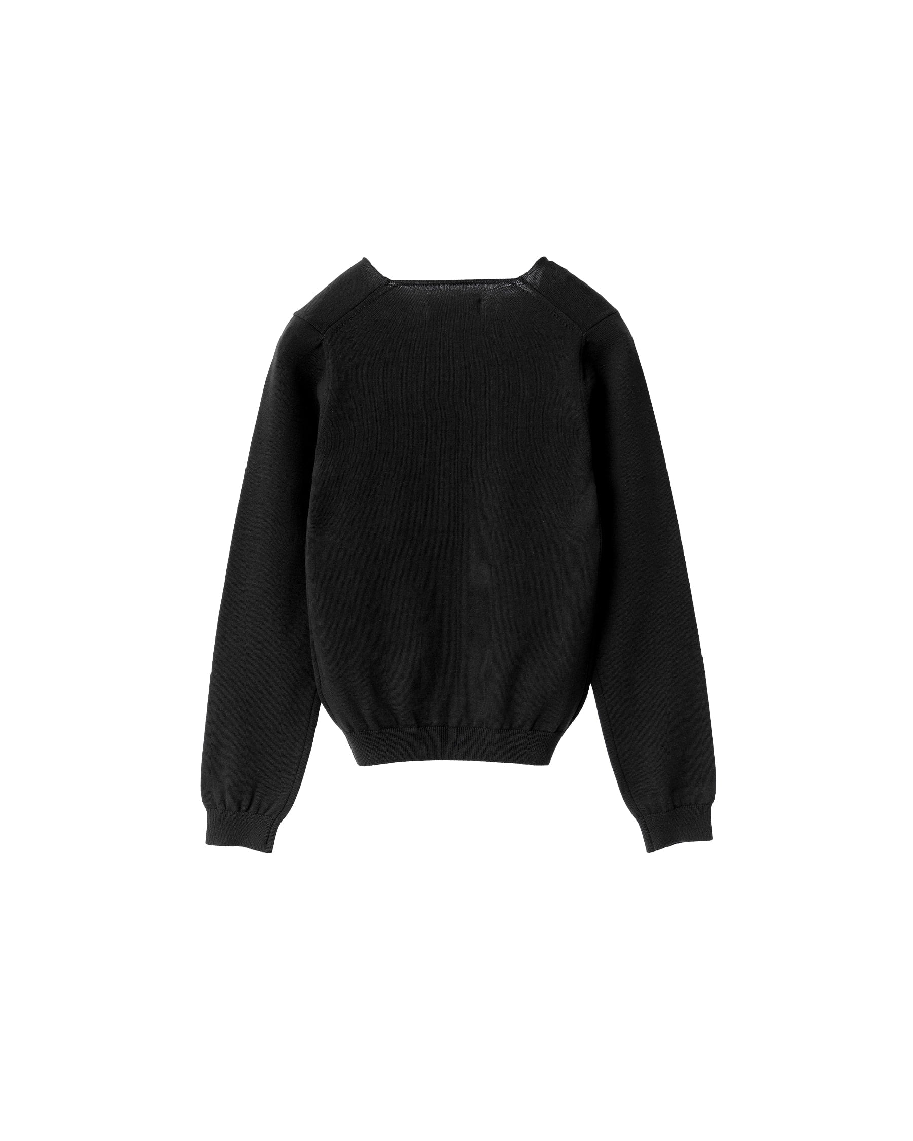 Brownyard - Organic Cotton V Neck Knit (Black) product image 6 | TRAB K-Fashion Australia
