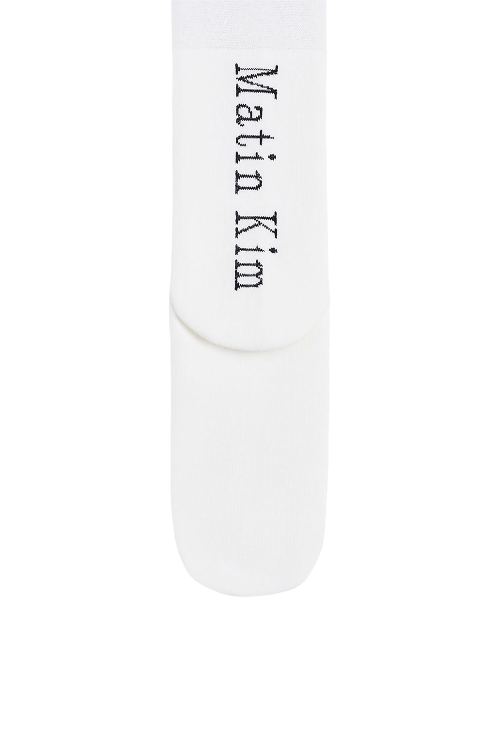 Matin Kim - Loose-fit Logo Knee Socks (White) product image 4 | TRAB K-Fashion Australia
