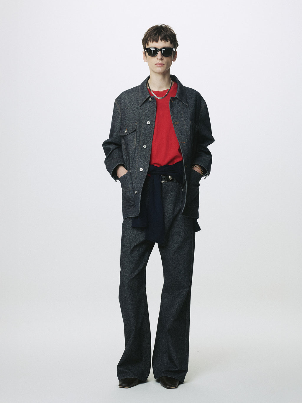 Tonywack - Wool Denim Chore Jacket Italian Fabric (Dark Indigo) product image 2 | TRAB K-Fashion Australia