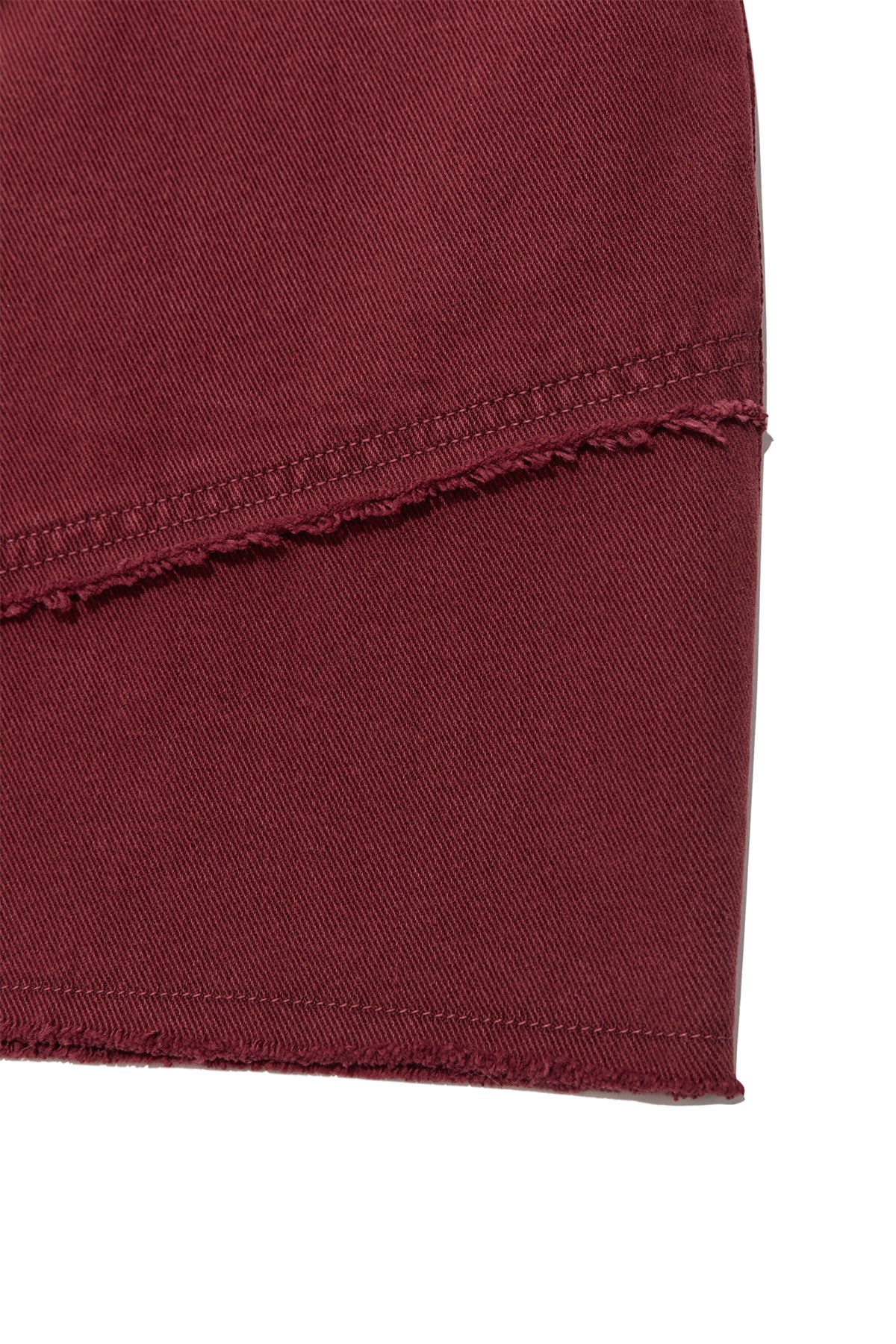 Matin Kim - Cut Line Point Denim Shorts (Red) product image 5 | TRAB K-Fashion Australia