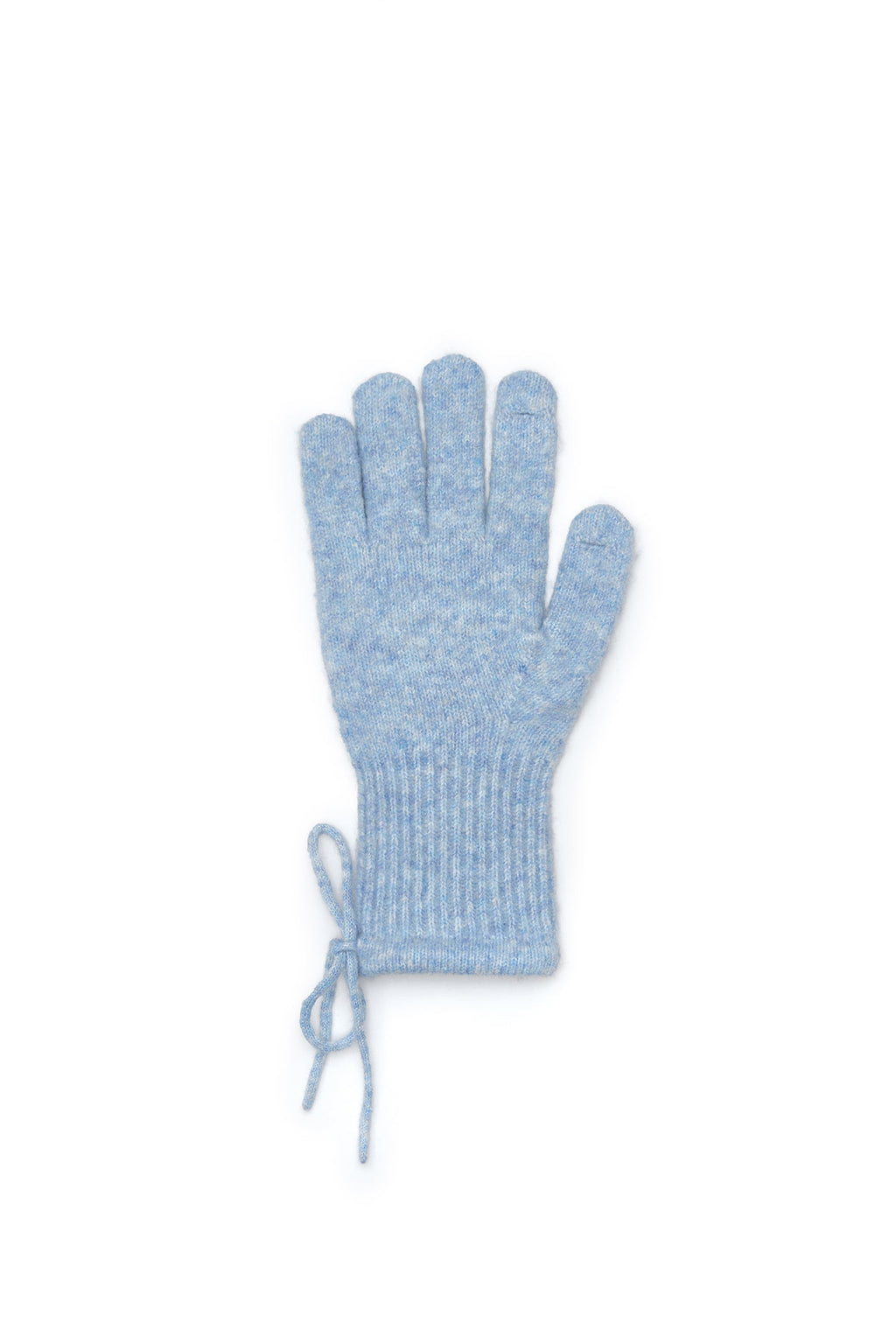 Matin Kim - Ribbon Finger Hole Gloves (Light Blue) product image 3 | TRAB K-Fashion Australia