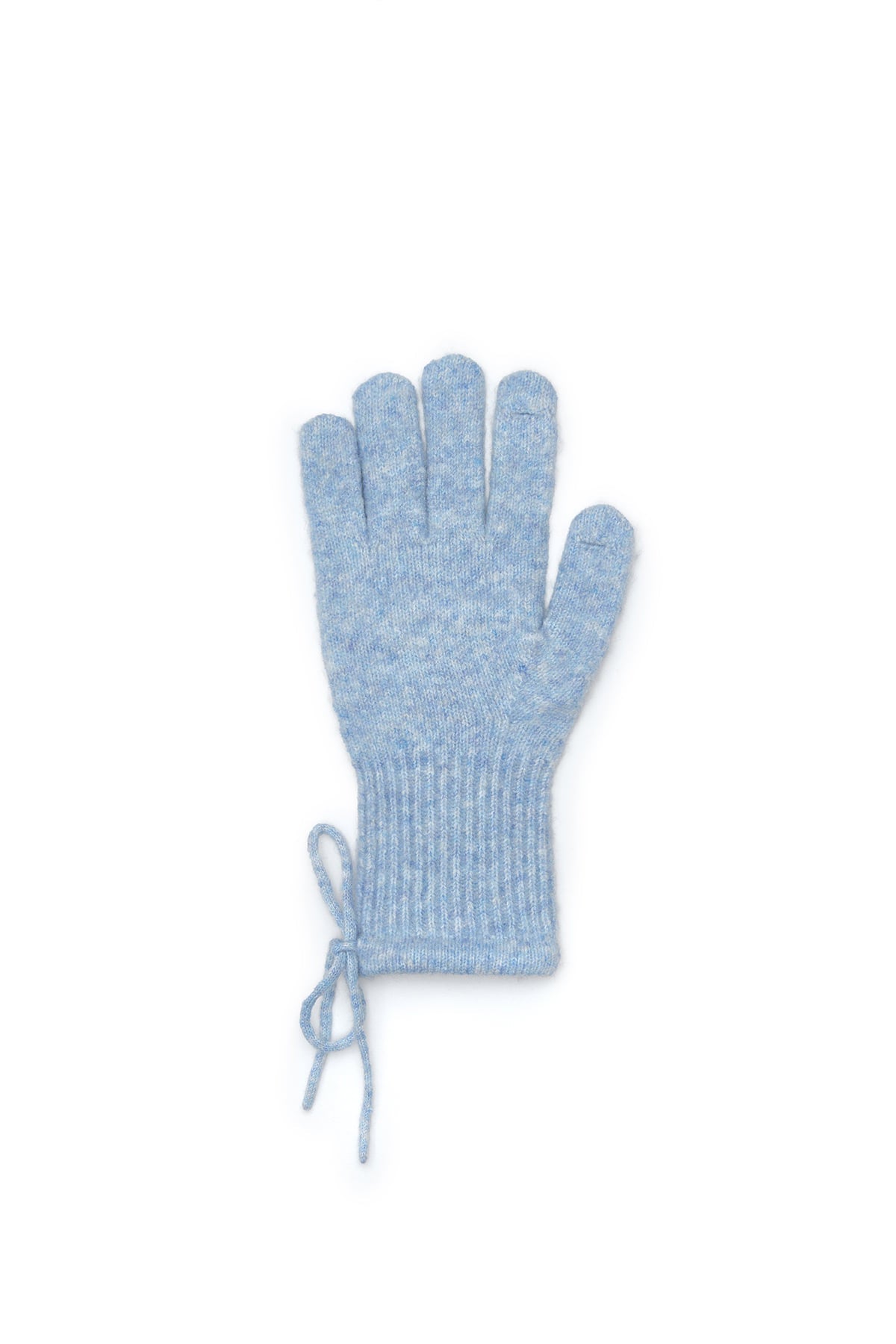 Matin Kim - Ribbon Finger Hole Gloves (Light Blue) product image 3 | TRAB K-Fashion Australia