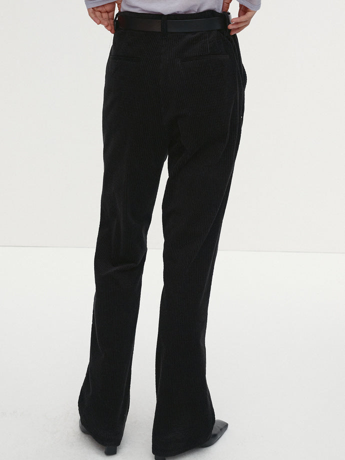 Tonywack - Velvet Corduroy Flared Pants Japanese Fabric (Black) product image 5 | TRAB K-Fashion Australia