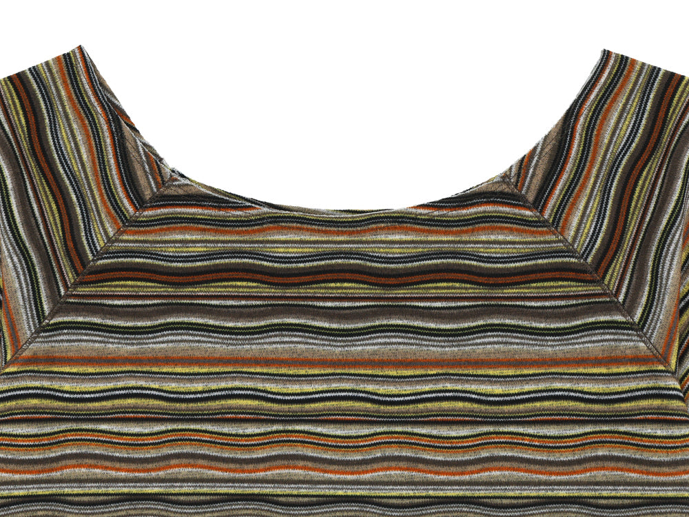 Coyseio - Wave Stripe Knit T-Shirt (Brown) product image 13 | TRAB K-Fashion Australia
