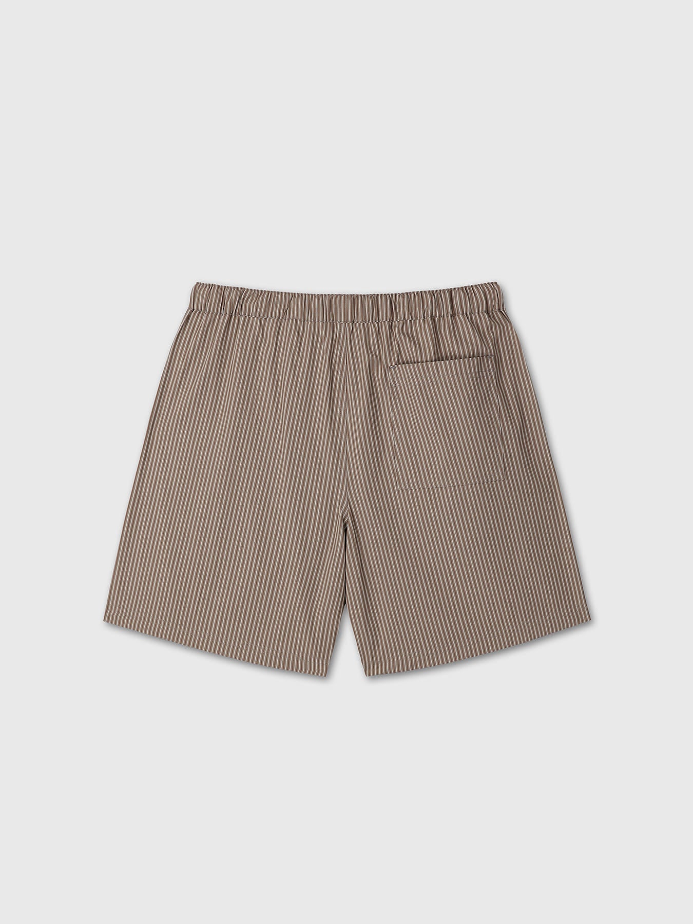 Tonywack - Striped Cotton Lounge Shorts (Olive Brown) product image 9 | TRAB K-Fashion Australia