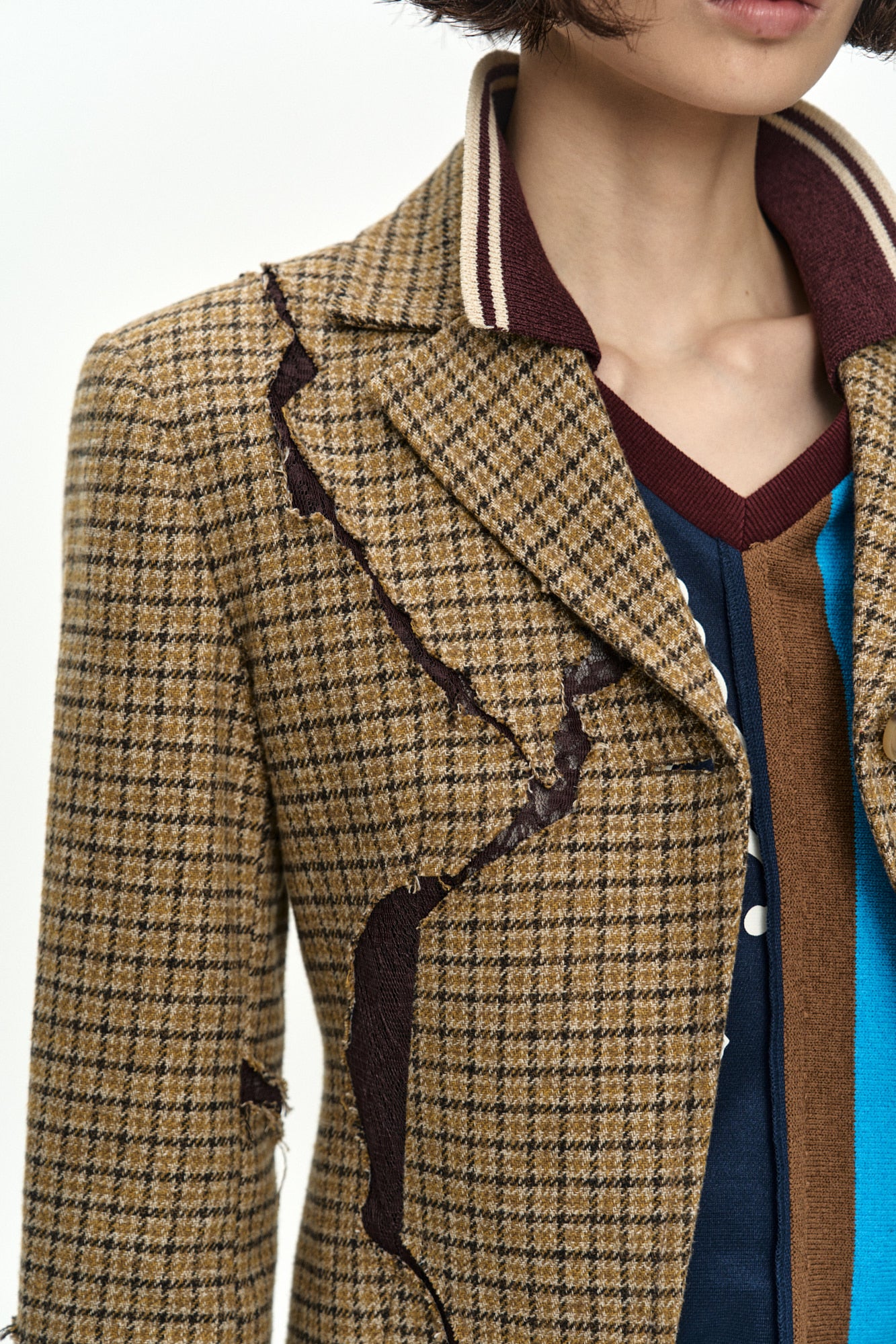 Andersson Bell - Lace Cut-Out Blazer (Beige) product image 4 | TRAB K-Fashion Australia