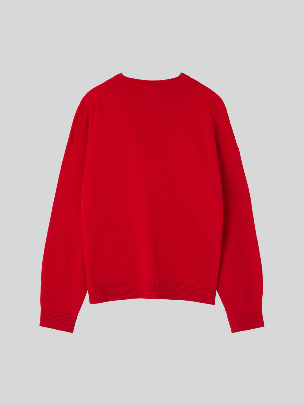 Recto - Contrast Layered V-Neck Knit Top (Red) product image 10 | TRAB K-Fashion Australia