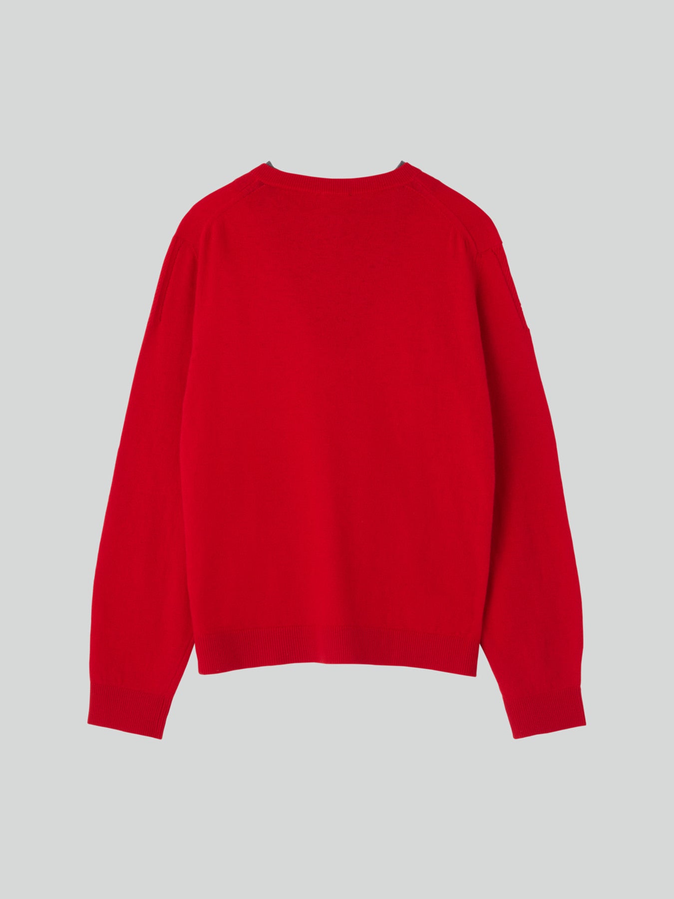 Recto - Contrast Layered V-Neck Knit Top (Red) product image 10 | TRAB K-Fashion Australia