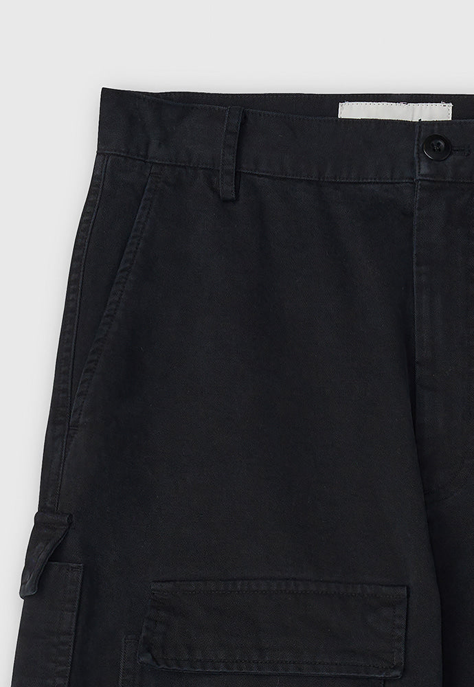 Tonywack - Wide-Leg Garment Washed Cargo Pants (Faded Black) product image 9 | TRAB K-Fashion Australia