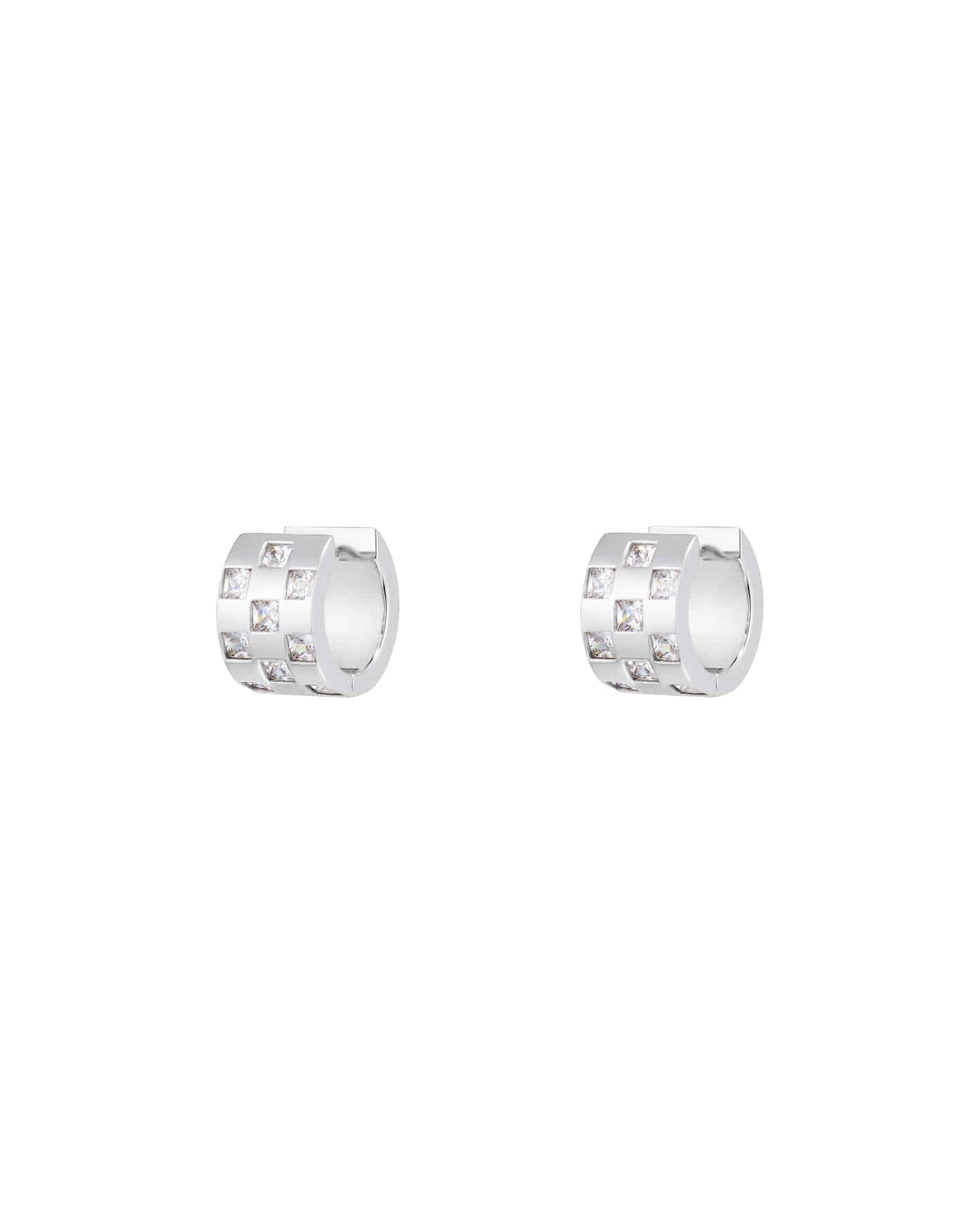 Numbering - Checkered Hoop Earrings #3232 product image 7 | TRAB K-Fashion Australia