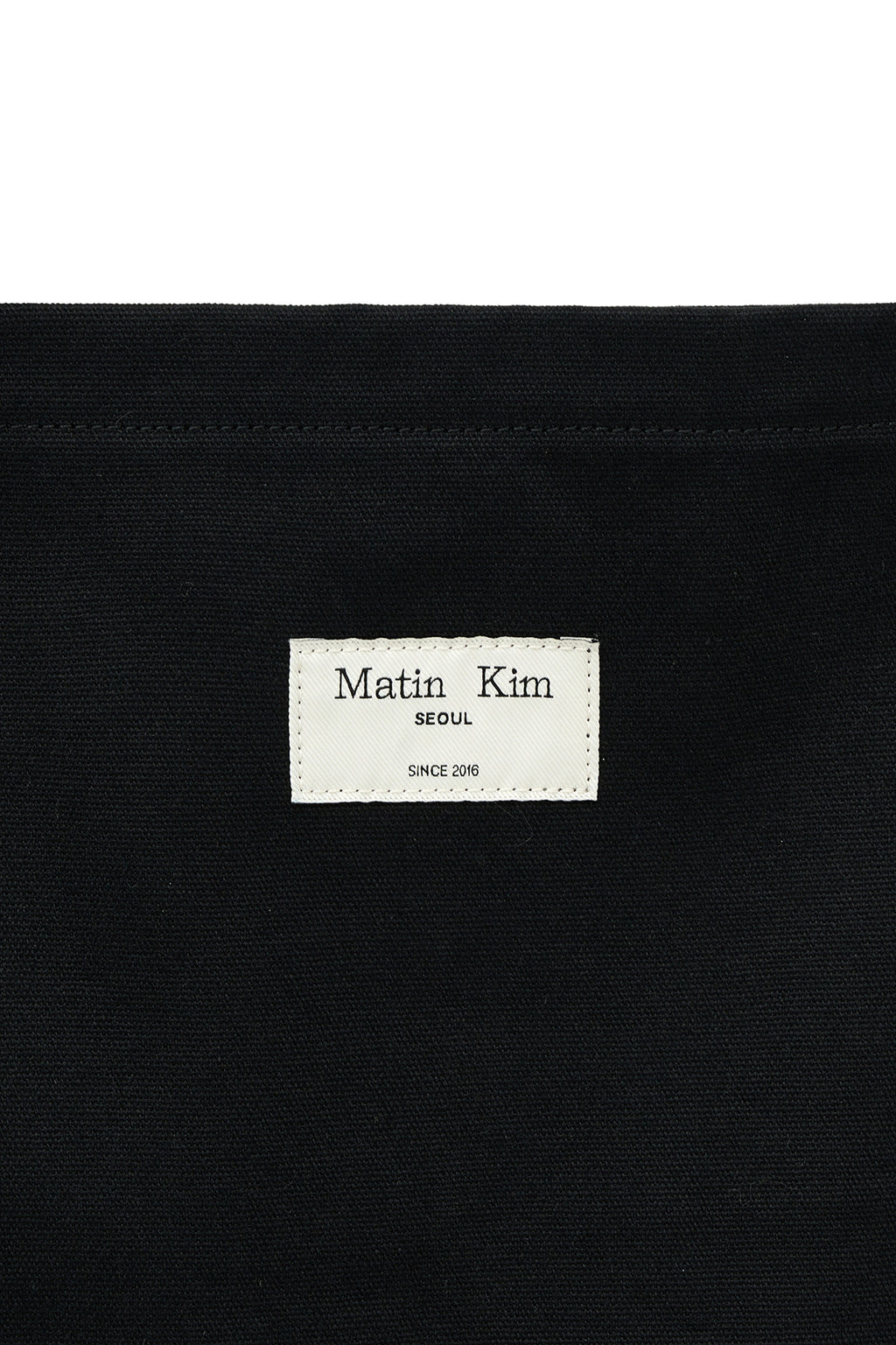 Matin Kim - Eyelet Logo Canvas Ecobag (Black) product image 3 | TRAB K-Fashion Australia