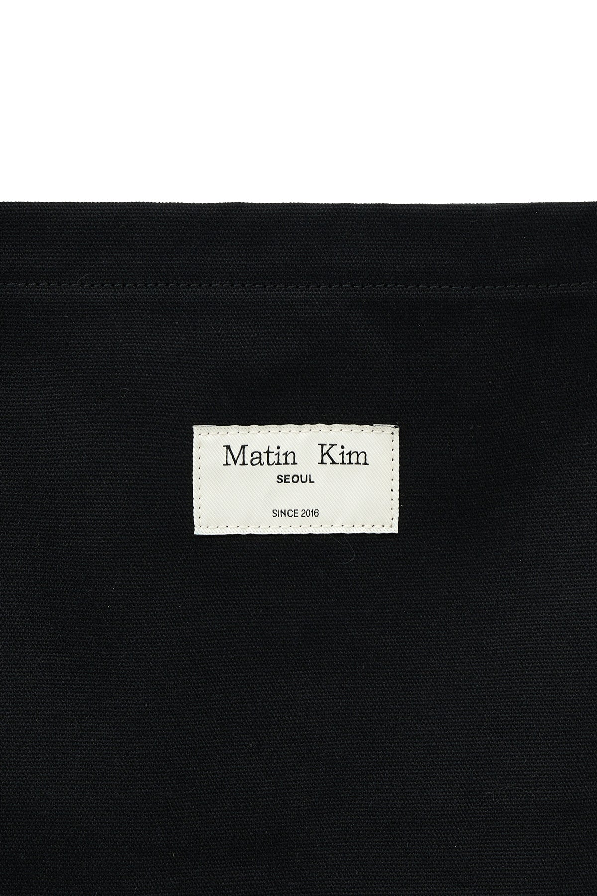 Matin Kim - Eyelet Logo Canvas Ecobag (Black) product image 3 | TRAB K-Fashion Australia