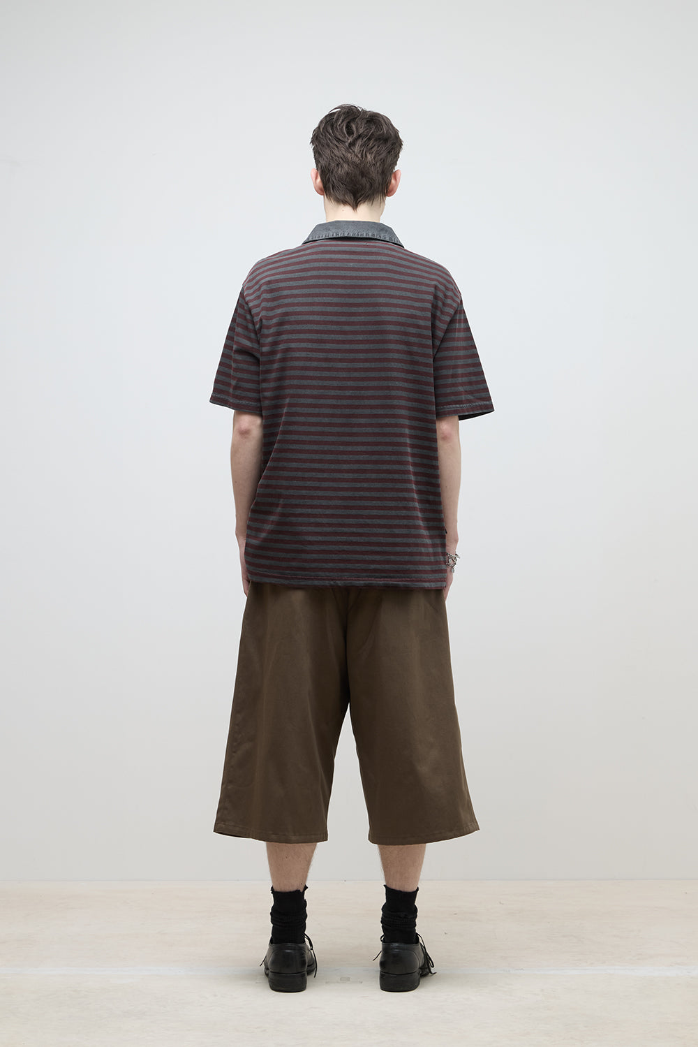 Hatchingroom - VTG Stripe Polo Tee (1/2 Burgundy) product image 10 | TRAB K-Fashion Australia