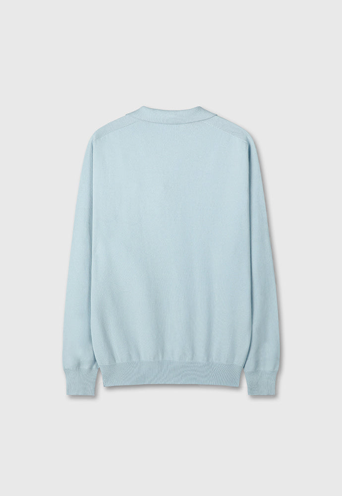 Tonywack - High Count Whole Garment Saddle Neck Knit (Baby Blue) product image 8 | TRAB K-Fashion Australia