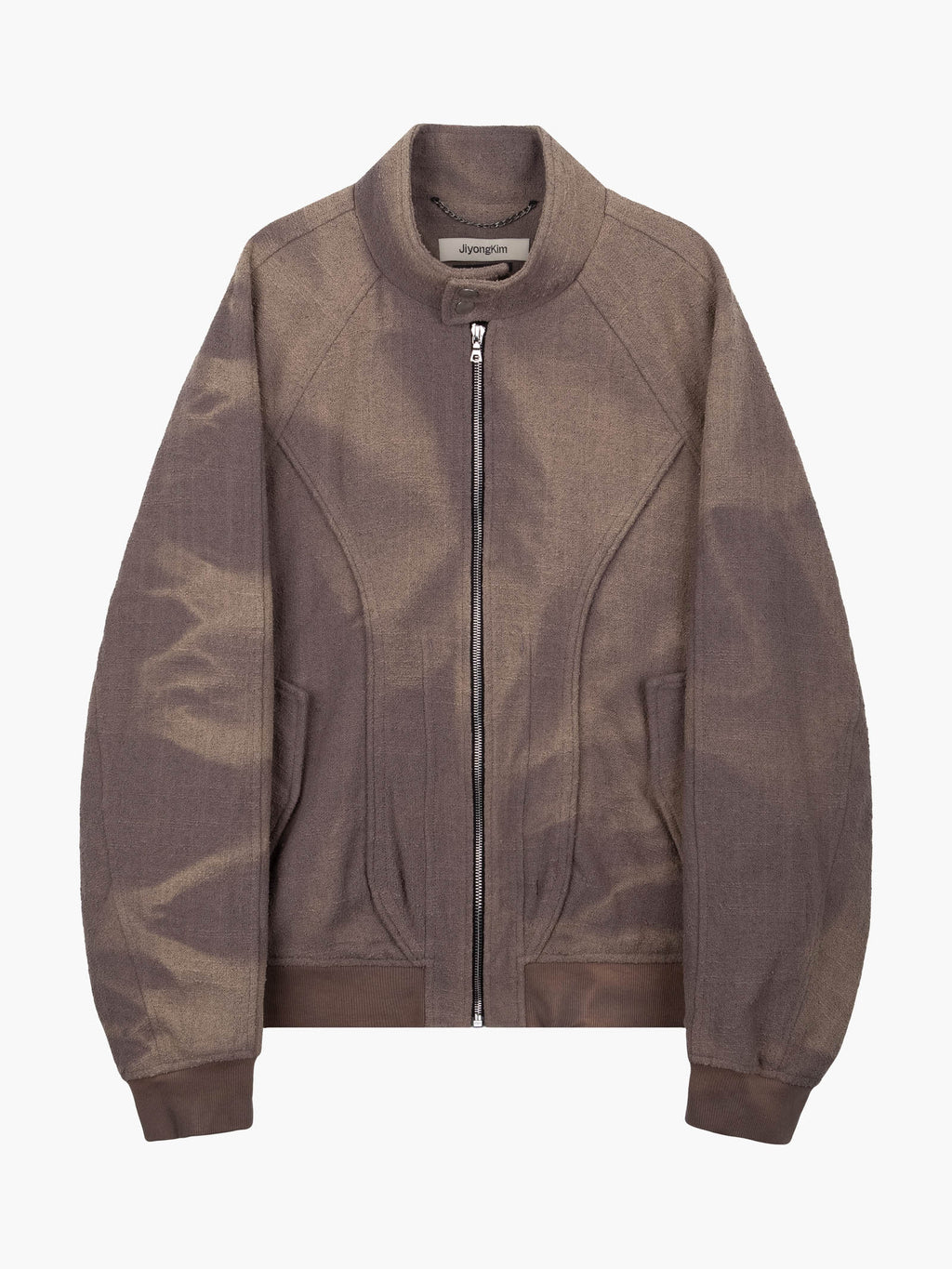 Jiyong Kim - Sun-Bleached High Neck Blouson (Brown) product image 9 | TRAB K-Fashion Australia