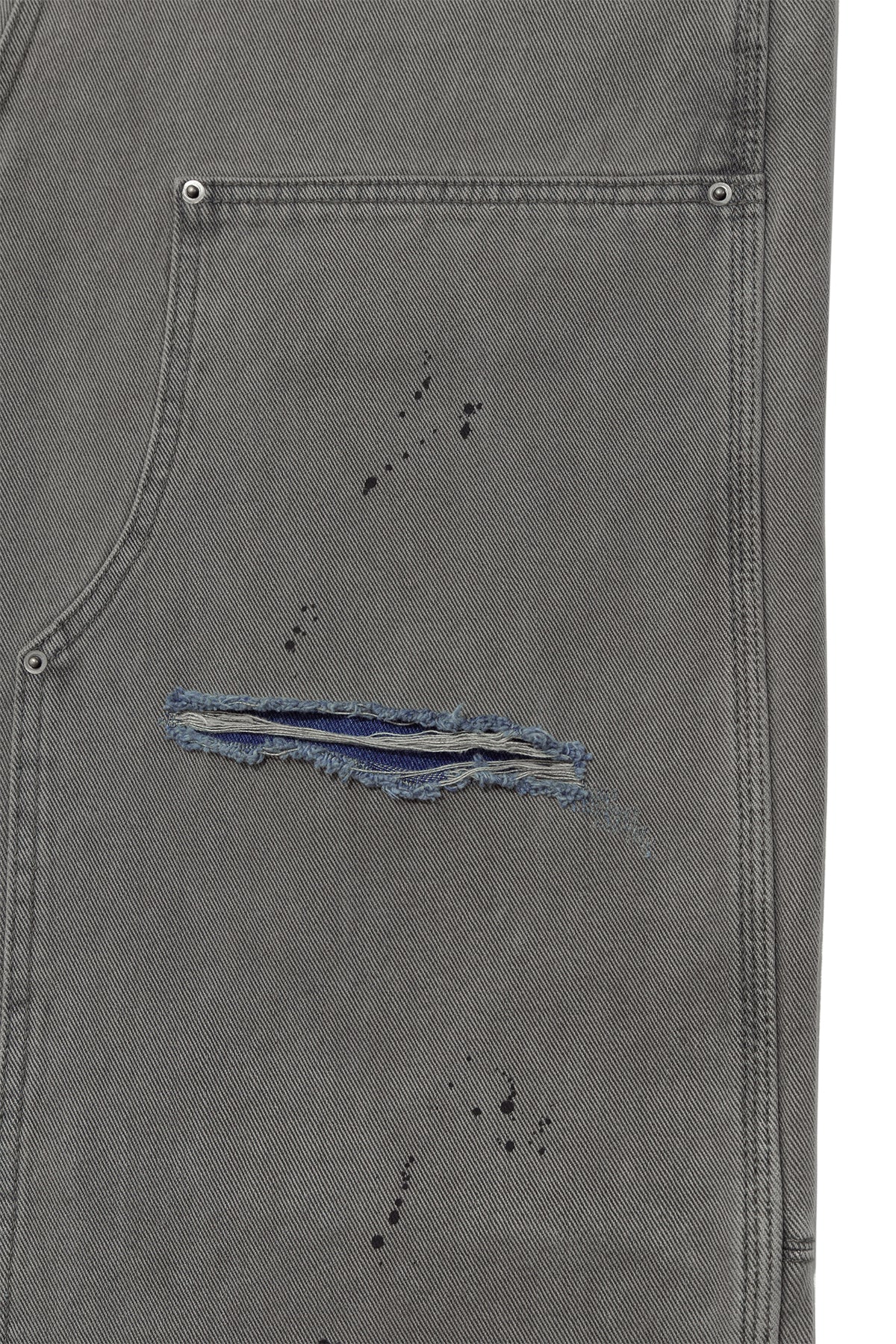 Matin Kim - Vintage Painting Carpenter Pants (Grey) product image 5 | TRAB K-Fashion Australia