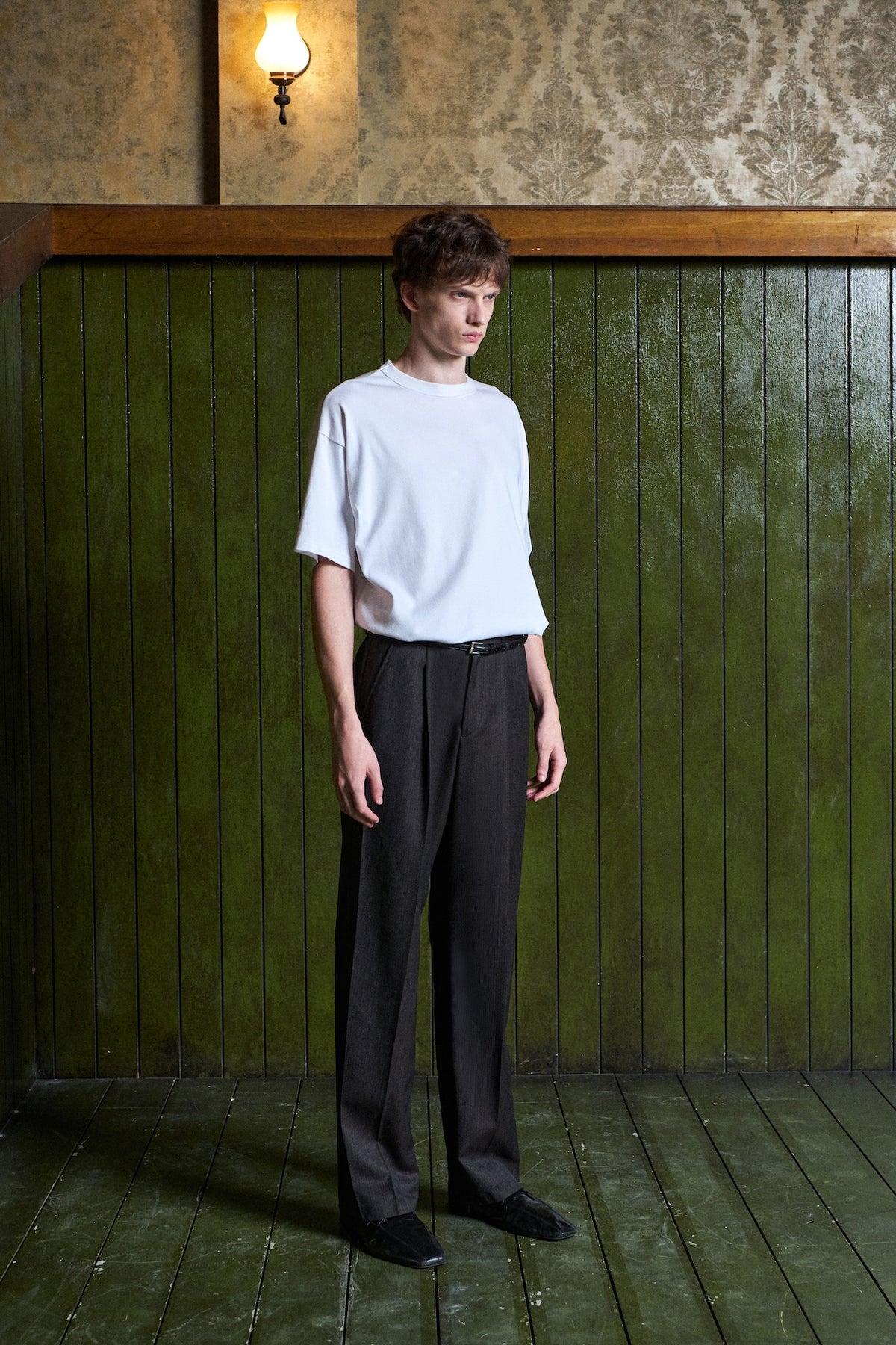STU - Crease Belt Slacks (Charcoal (1st Reorder )) product image 14 | TRAB K-Fashion Australia