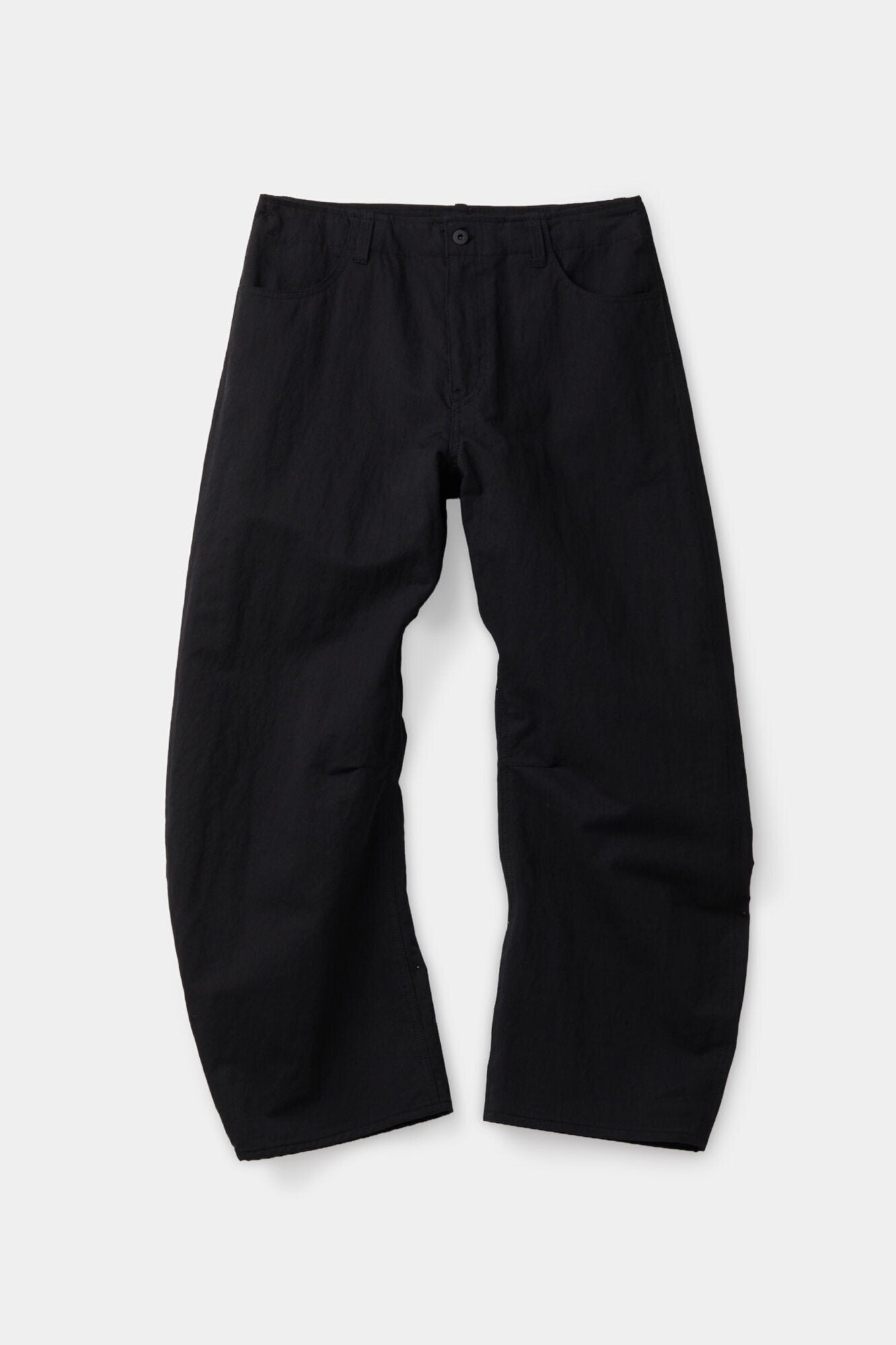 Coor - Deep Curved Cotton Blend Pants (Black) product image 1 | TRAB K-Fashion Australia