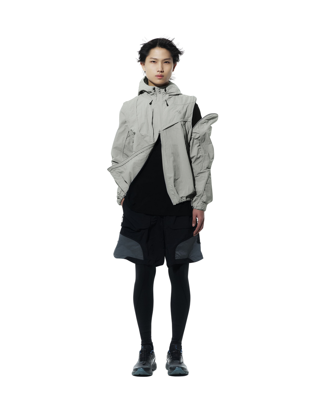 San San Gear - 2Way Wave Jacket (Grey) product image 1 | TRAB K-Fashion Australia