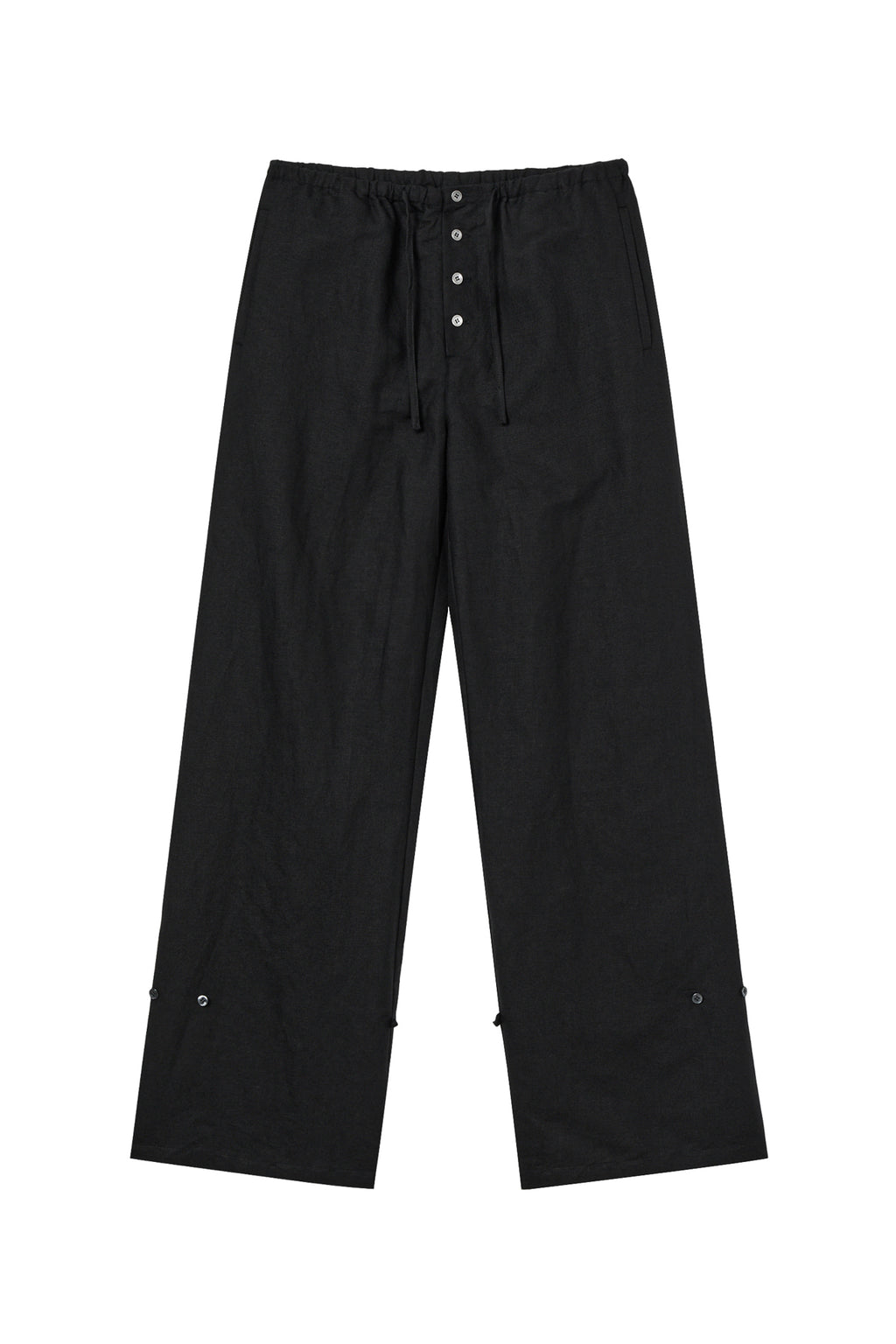 Deinet - Side Button Wide Pants (Black) product image 10 | TRAB K-Fashion Australia