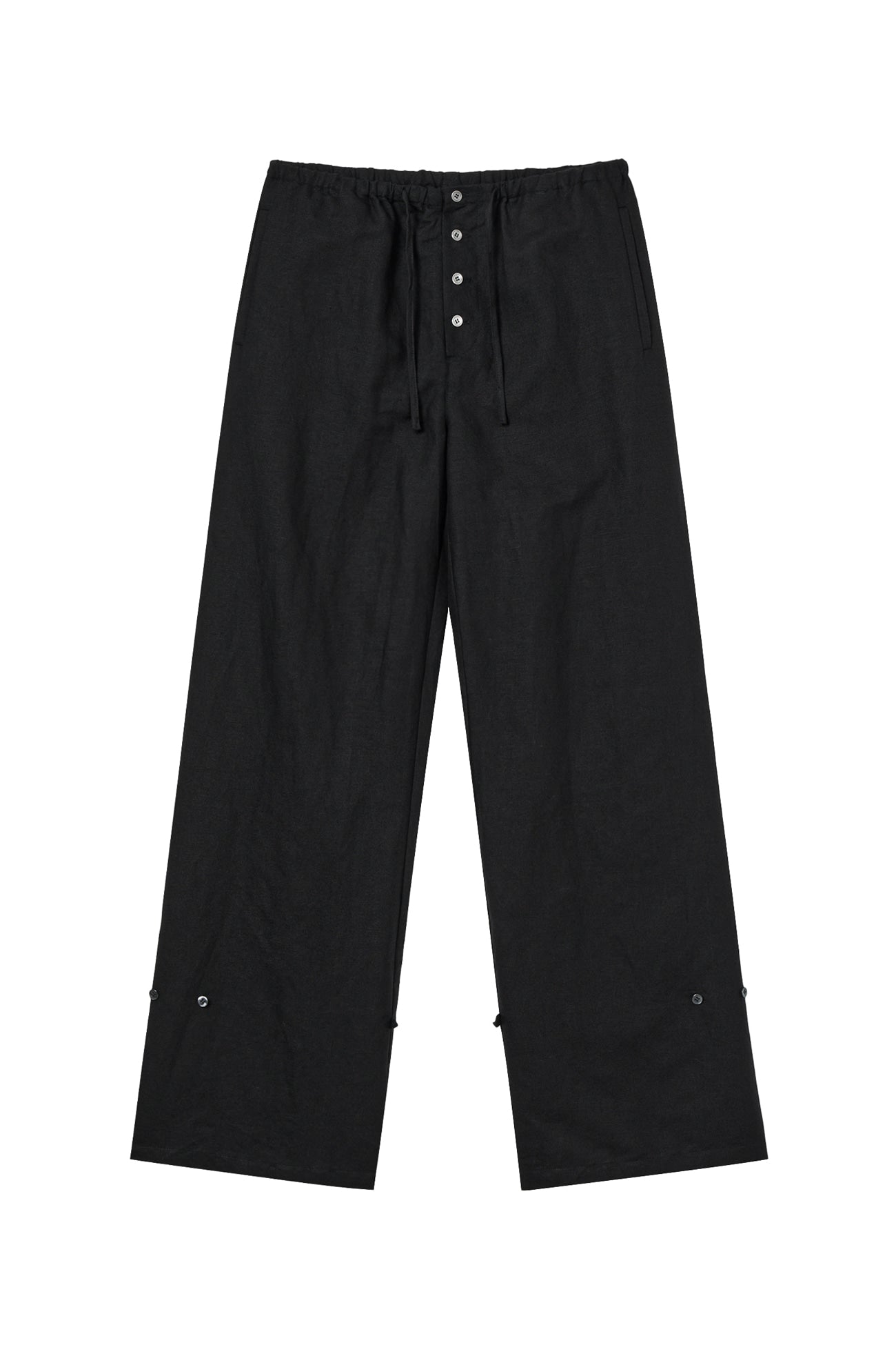 Deinet - Side Button Wide Pants (Black) product image 10 | TRAB K-Fashion Australia