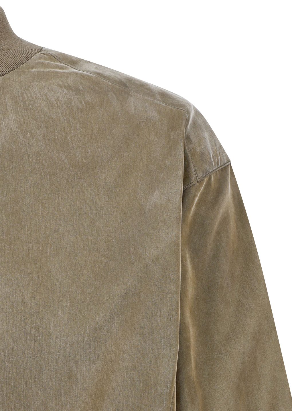 Amomento - Cupro ribbed pullover (Khaki) product image 8 | TRAB K-Fashion Australia