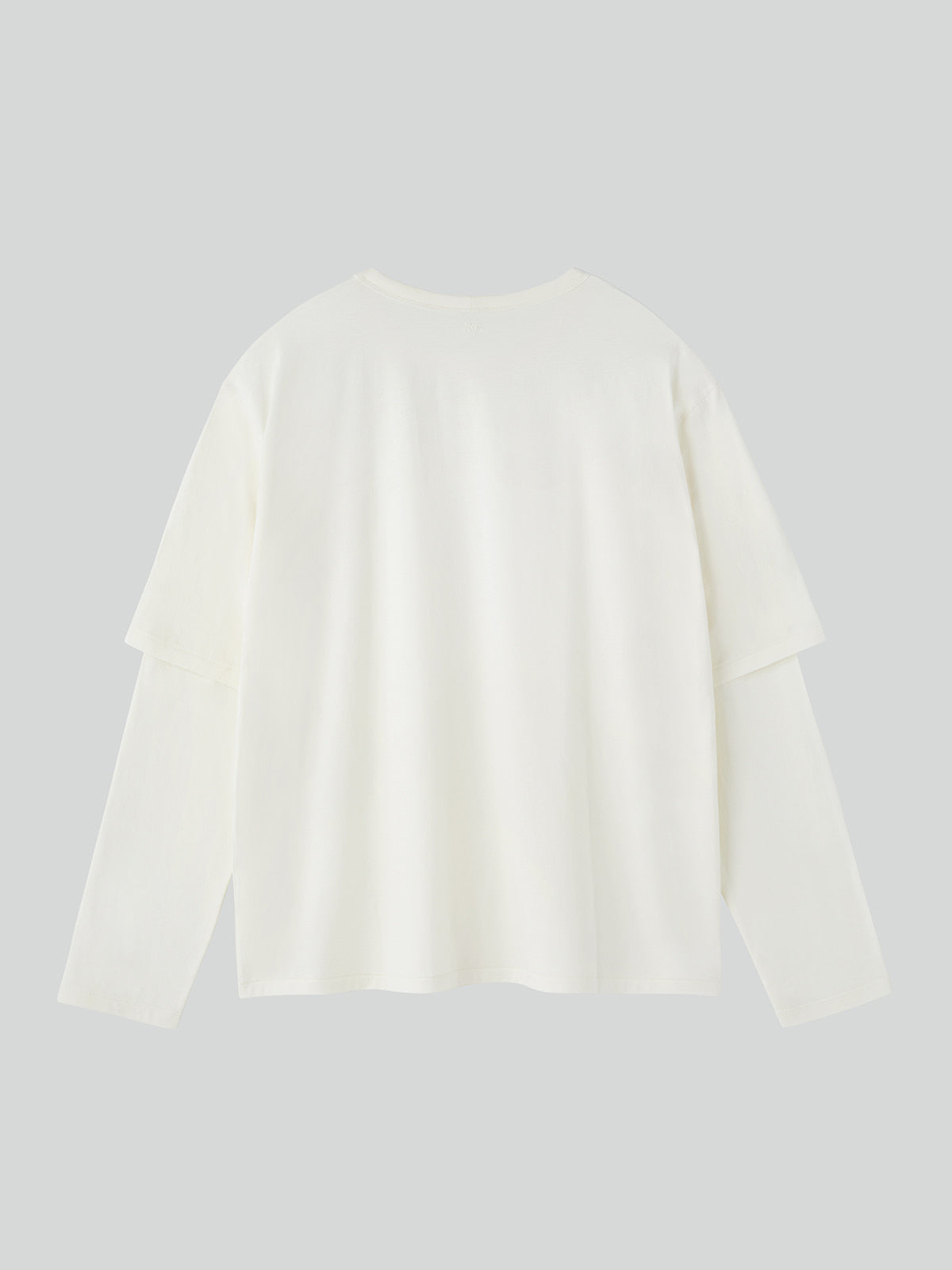 Recto - Oversized Cashmere Blend Layered Top (Bean Ivory) product image 5 | TRAB K-Fashion Australia