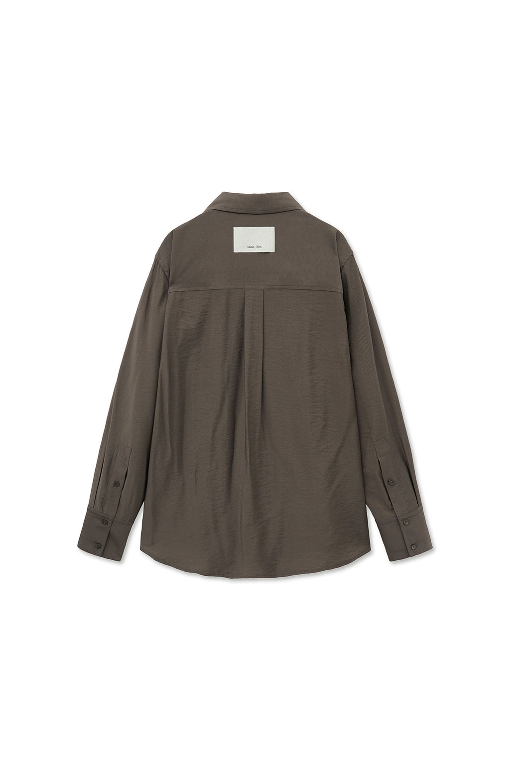 Matin Kim - Pocket Line Point Shirt (Brown) product image 2 | TRAB K-Fashion Australia