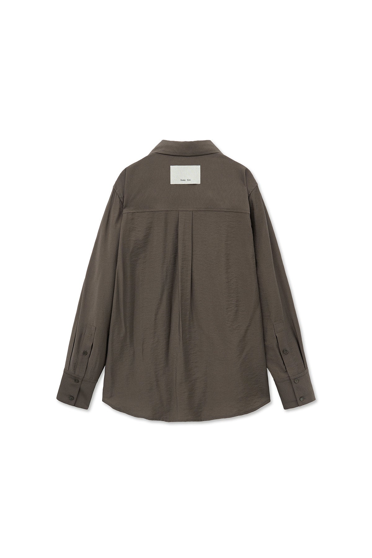 Matin Kim - Pocket Line Point Shirt (Brown) product image 2 | TRAB K-Fashion Australia