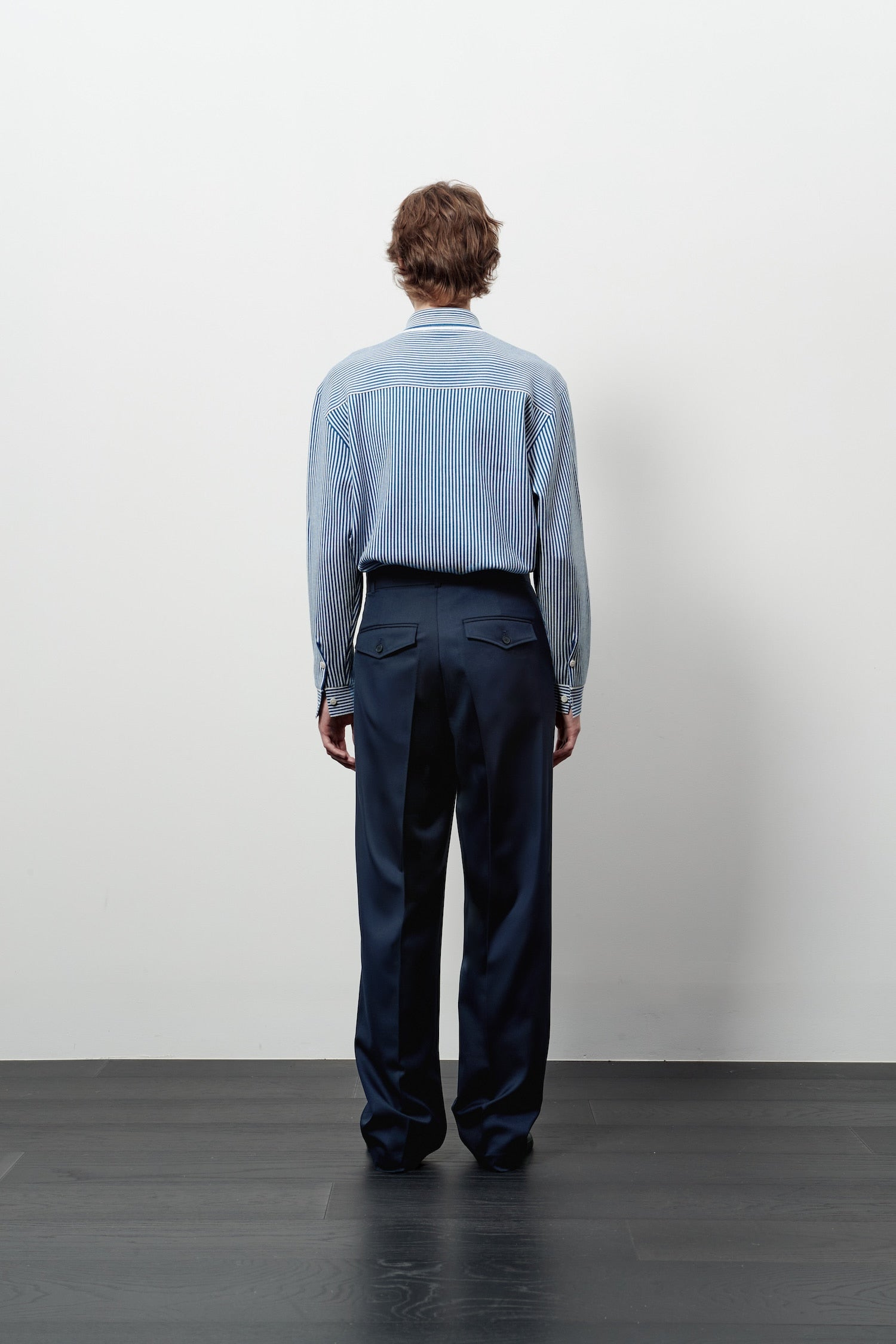 Stu - Stripe Knit Shirt (Blue) product image 4 | TRAB K-Fashion Australia