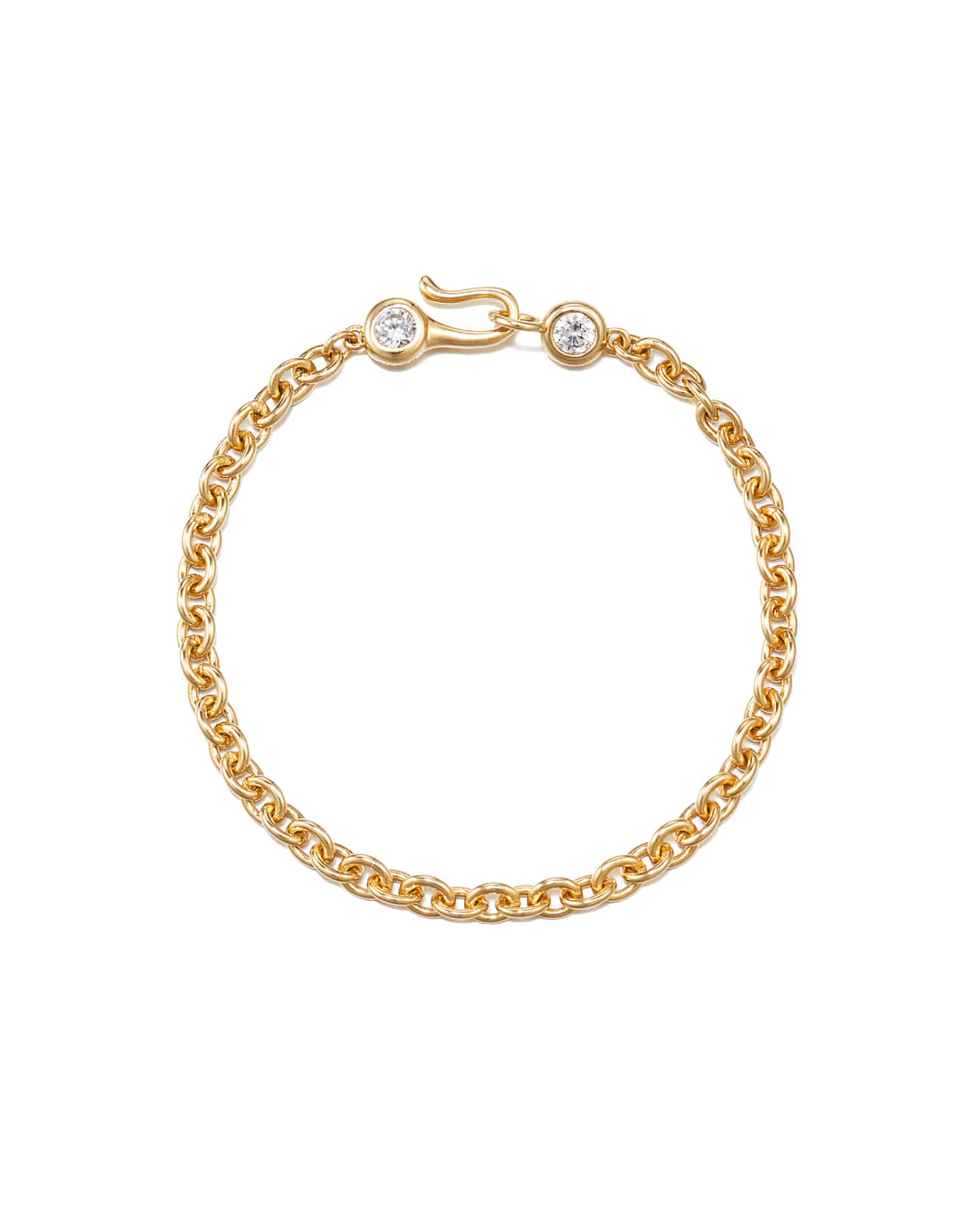 Numbering - Bezel Set Clasp Chain Bracelet #3903 product image 5 | TRAB K-Fashion Australia