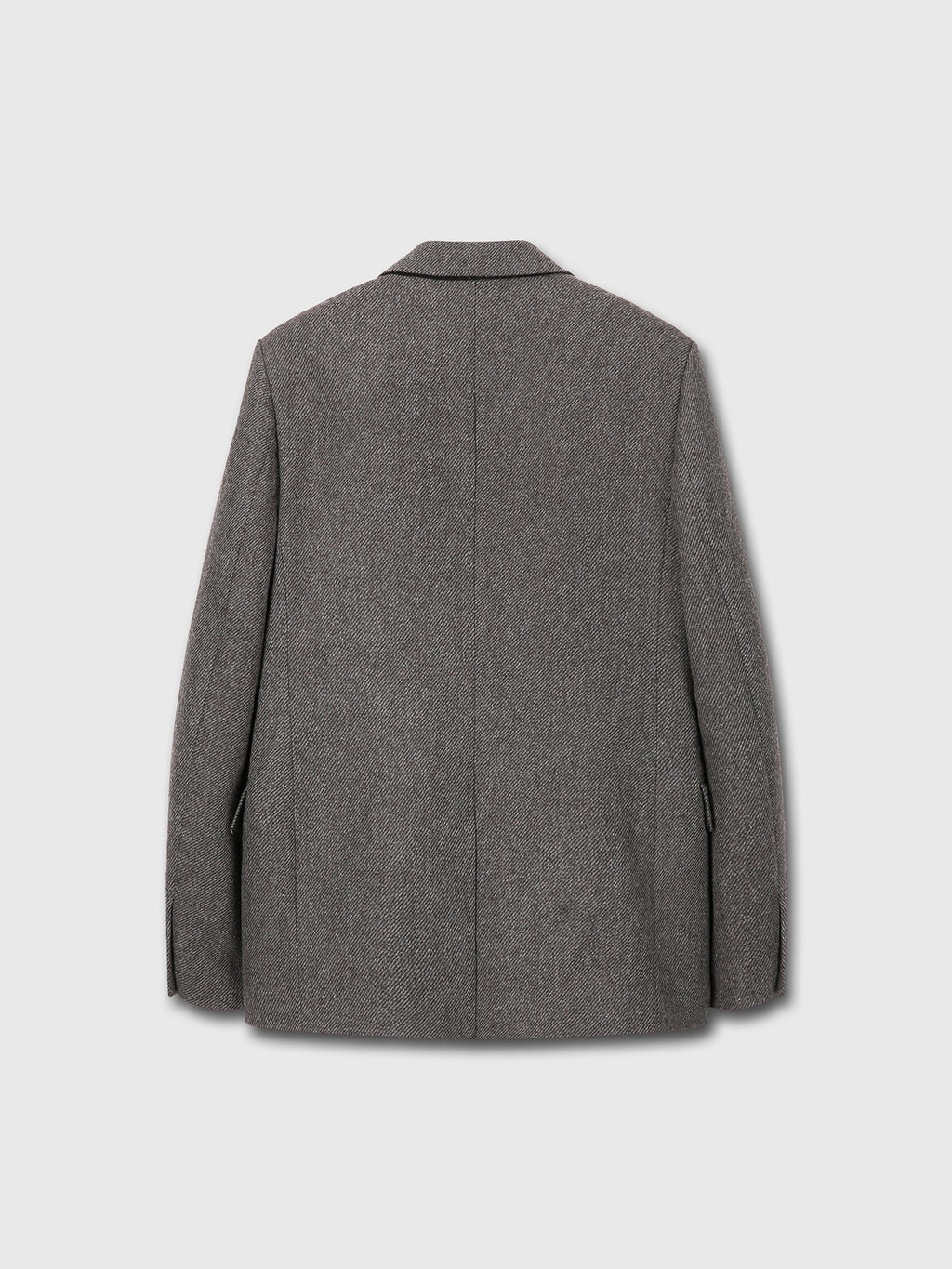 Tonywack - Tailored Wool Twill Double-Breasted Jacket (Grey) product image 11 | TRAB K-Fashion Australia