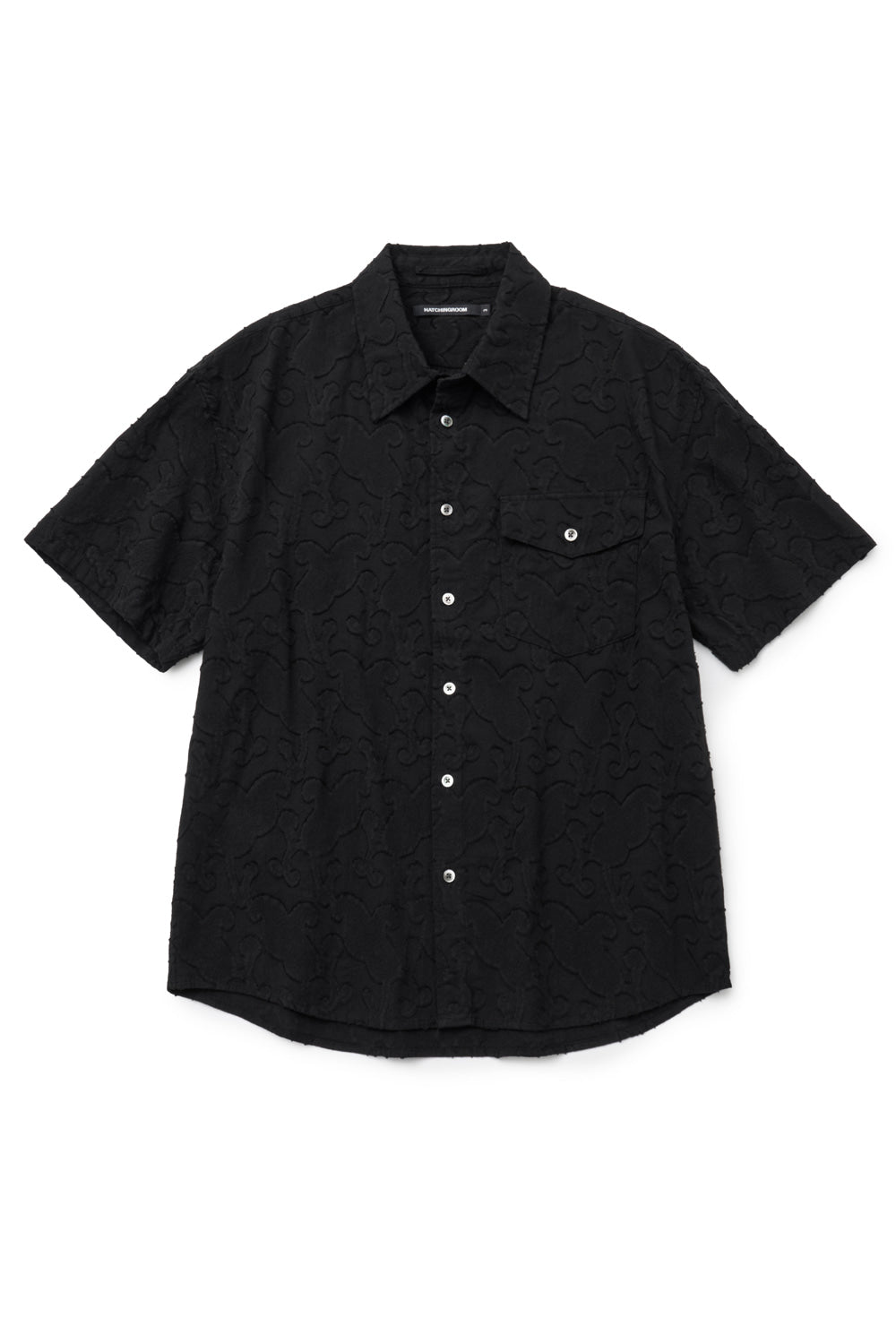 Hatchingroom - Arrow Shirt Jacquard Paisley (Black) product image 1 | TRAB K-Fashion Australia