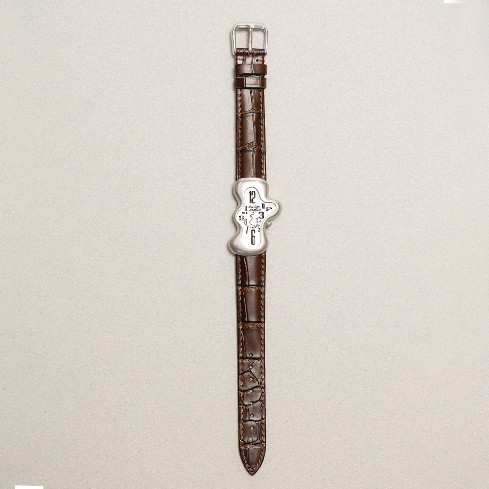 Towtow Archive - Timeless Twist Wristlet V3 (Brown & Silver) product image 2 | TRAB K-Fashion Australia