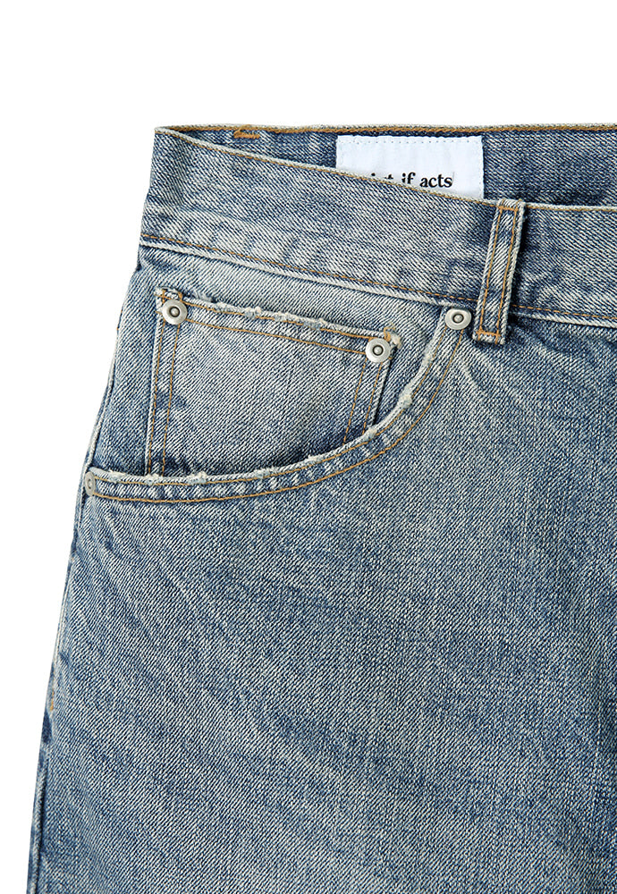 Art if acts - Regular 5P Denim Pants (Used Light Blue) product image 8 | TRAB K-Fashion Australia