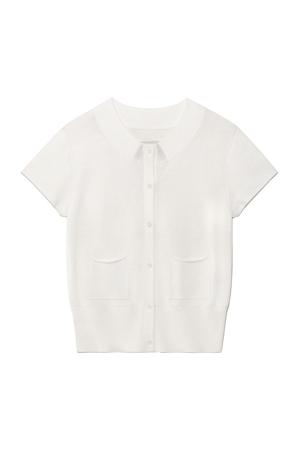 Matin Kim - Pocket Point Half Cardigan (Ivory) product image 1 | TRAB K-Fashion Australia
