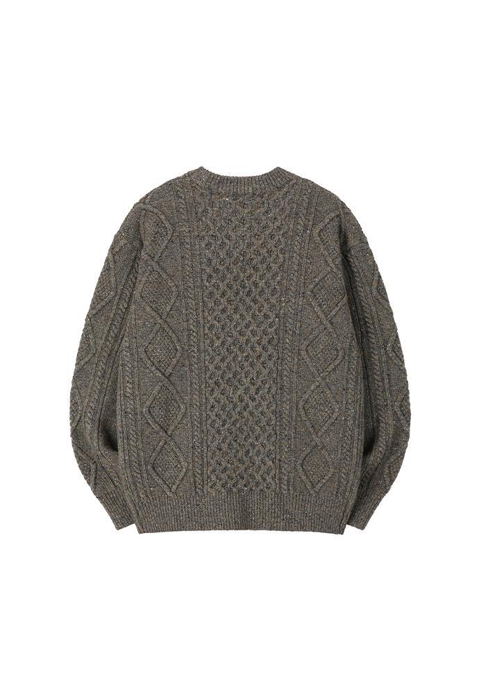 Art if acts - Fisherman Cable Sweater (Truffle) product image 9 | TRAB K-Fashion Australia